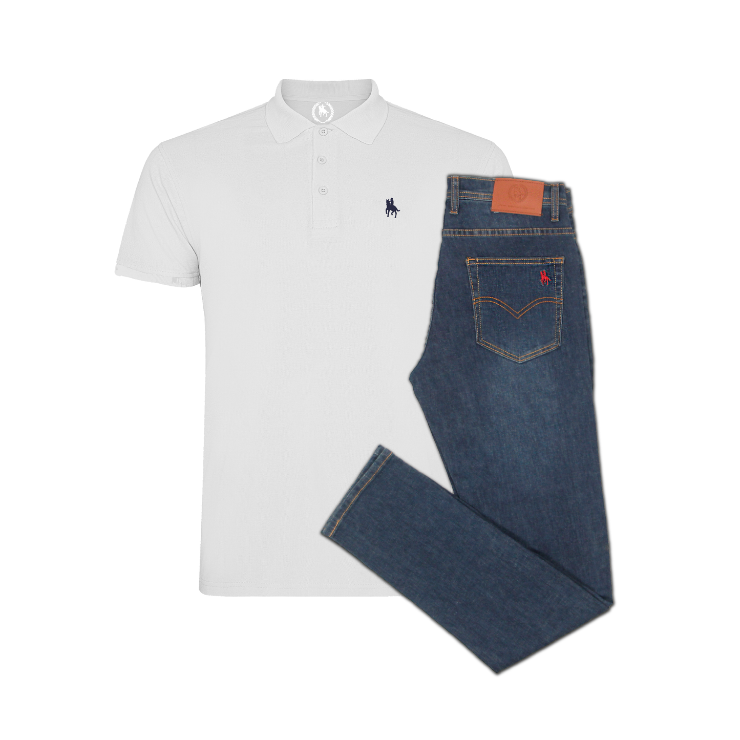 Conjunto Hombre Polo y Vaquero Medio Ibiza