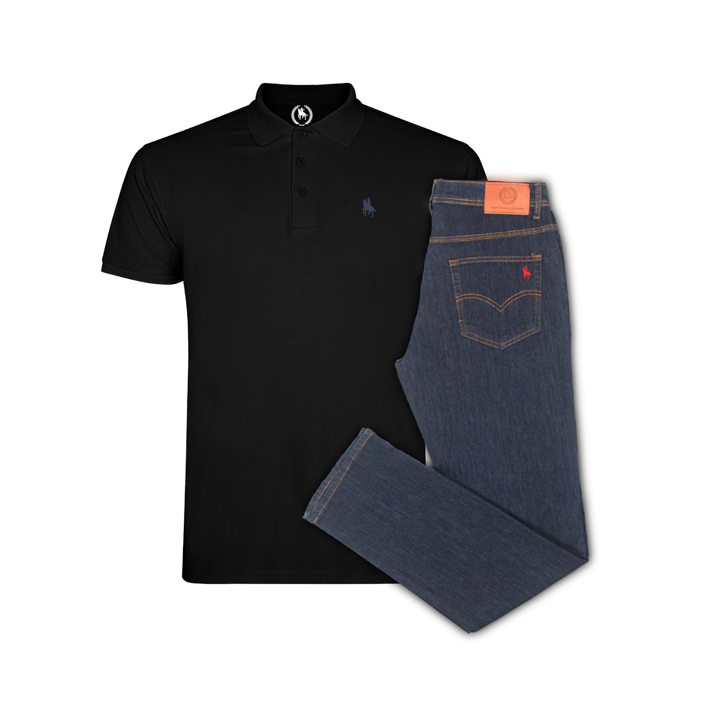 Conjunto Hombre Polo y Vaquero Oscuro Valencia