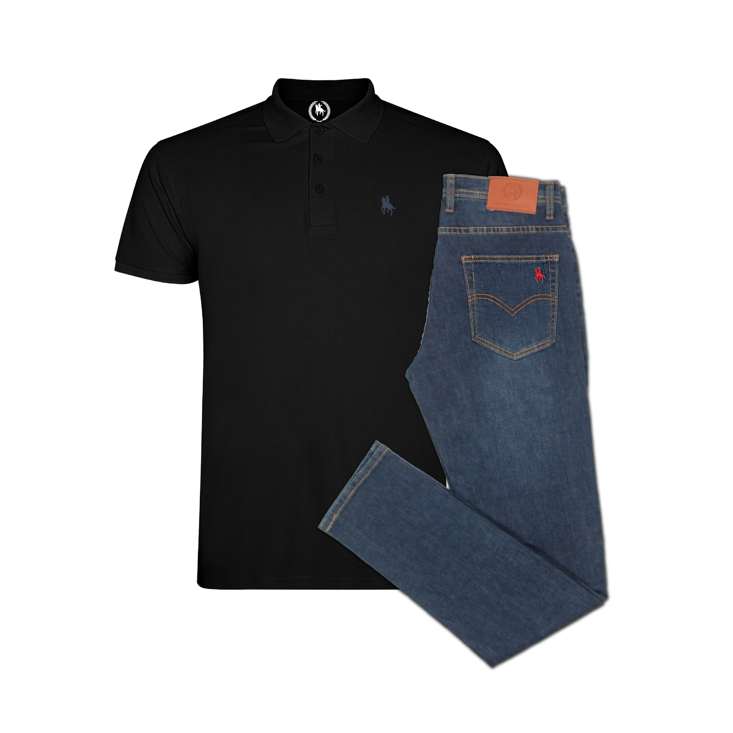 Conjunto Hombre Polo y Vaquero Medio Ibiza