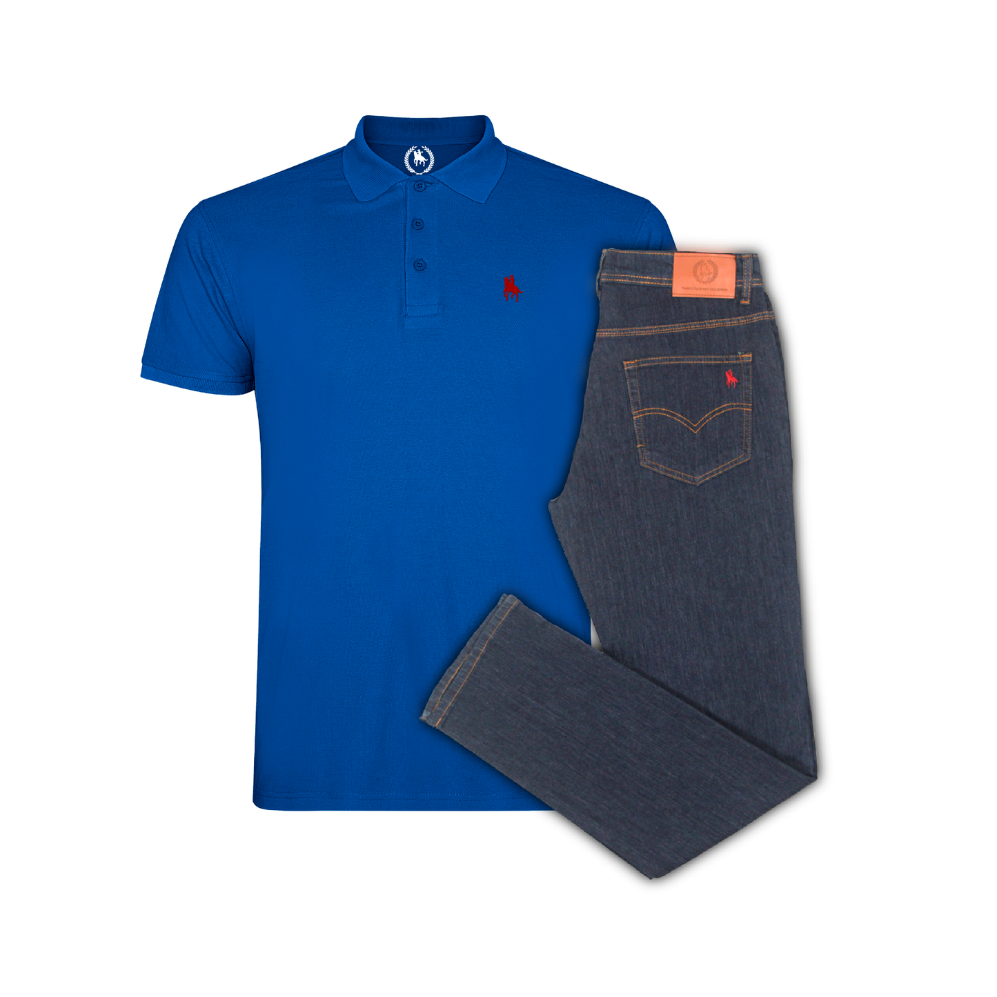 Conjunto Hombre Polo y Vaquero Oscuro Valencia