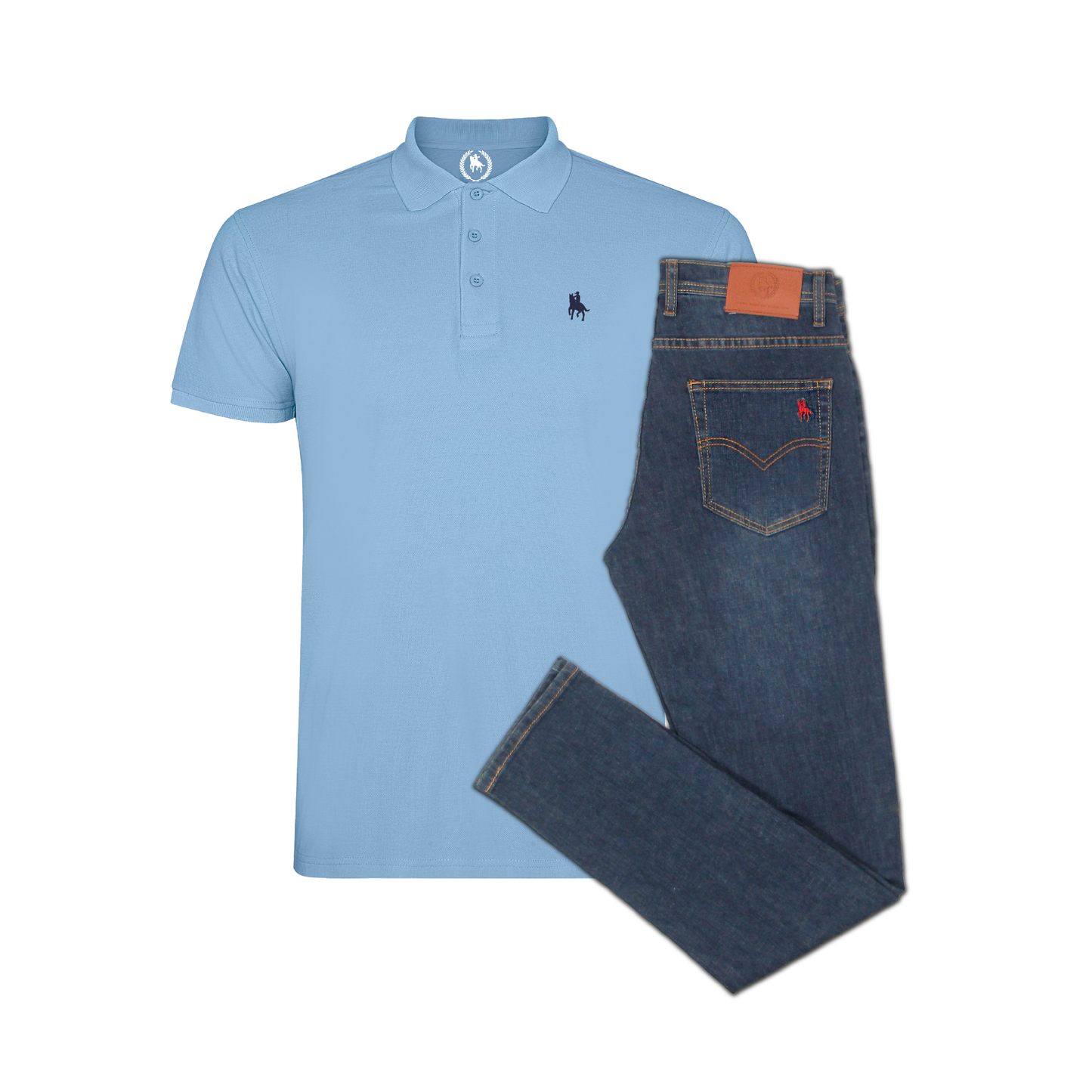 Conjunto Hombre Polo y Vaquero Medio Ibiza