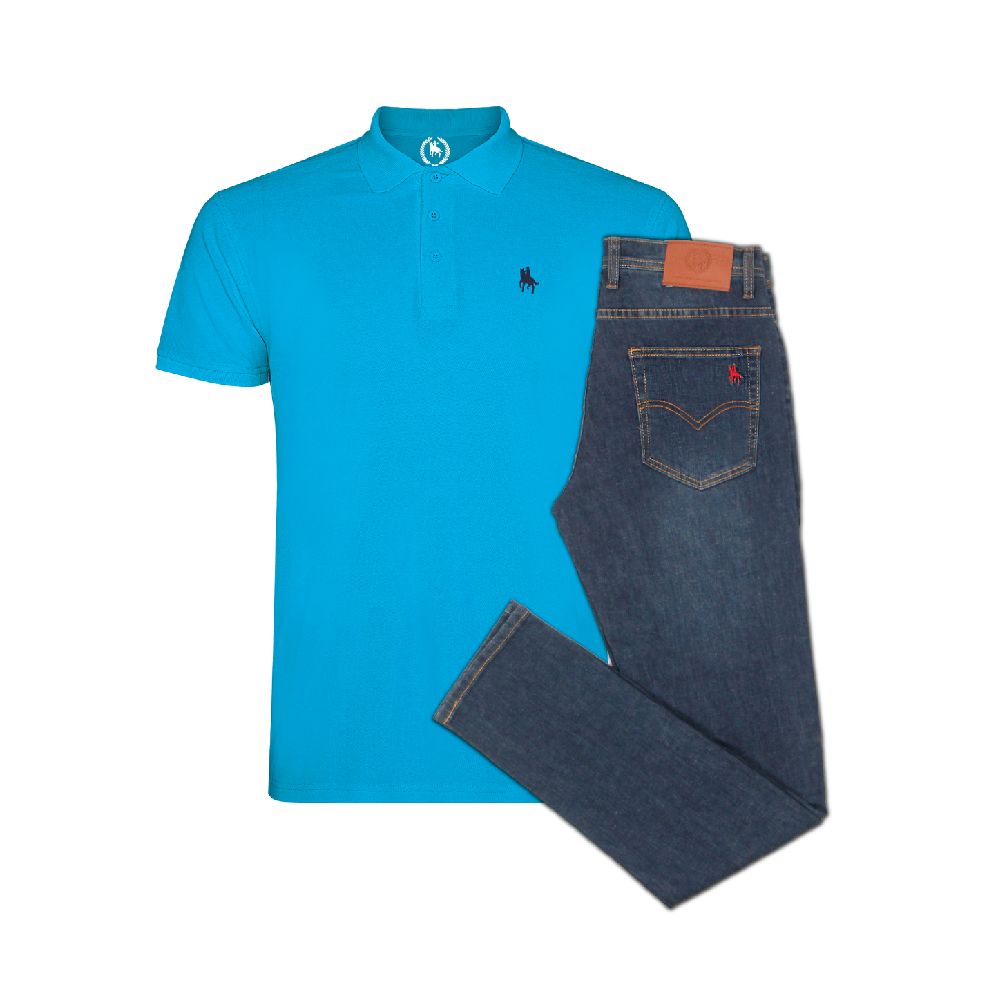 Conjunto Hombre Polo y Vaquero Medio Ibiza