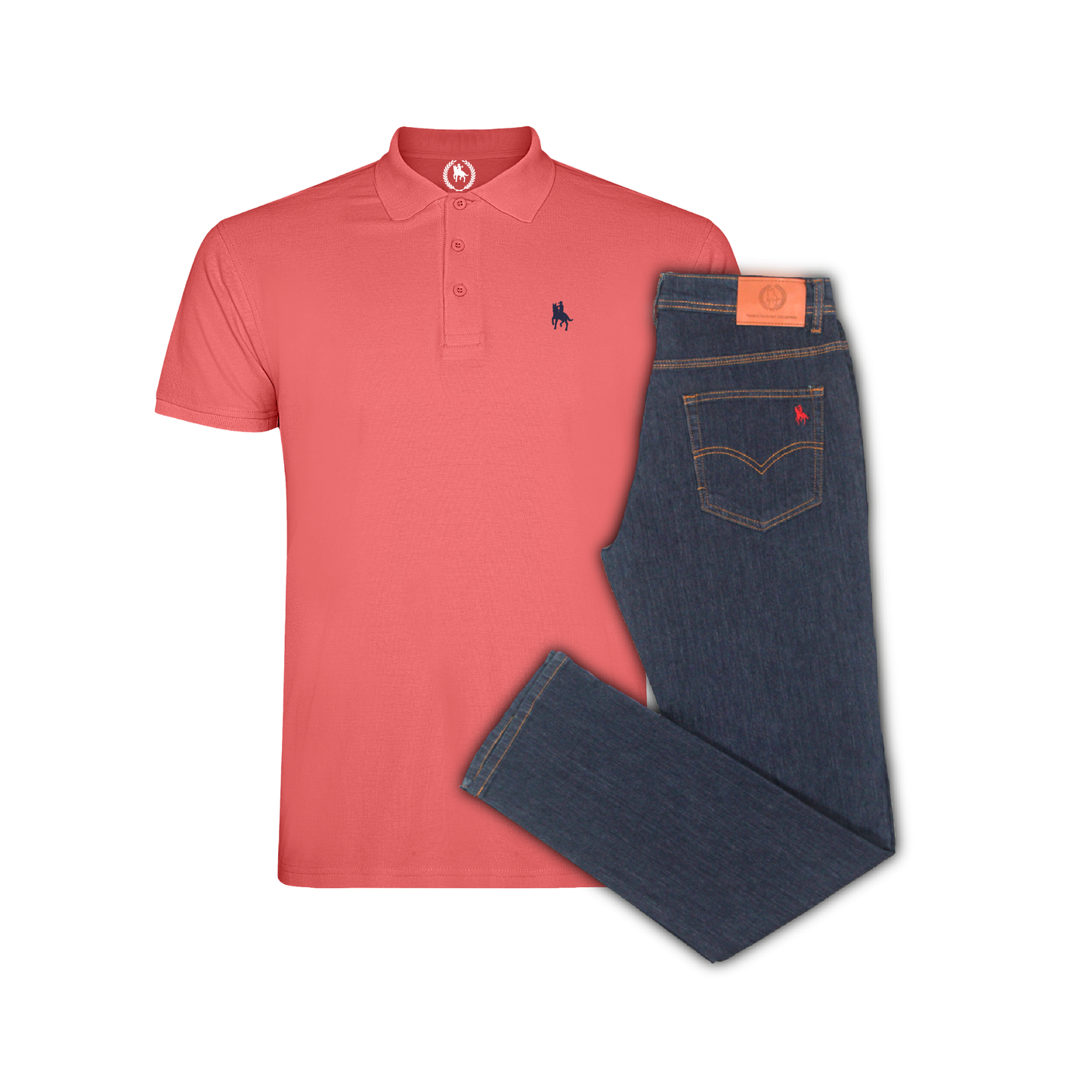 Conjunto Hombre Polo y Vaquero Oscuro Valencia