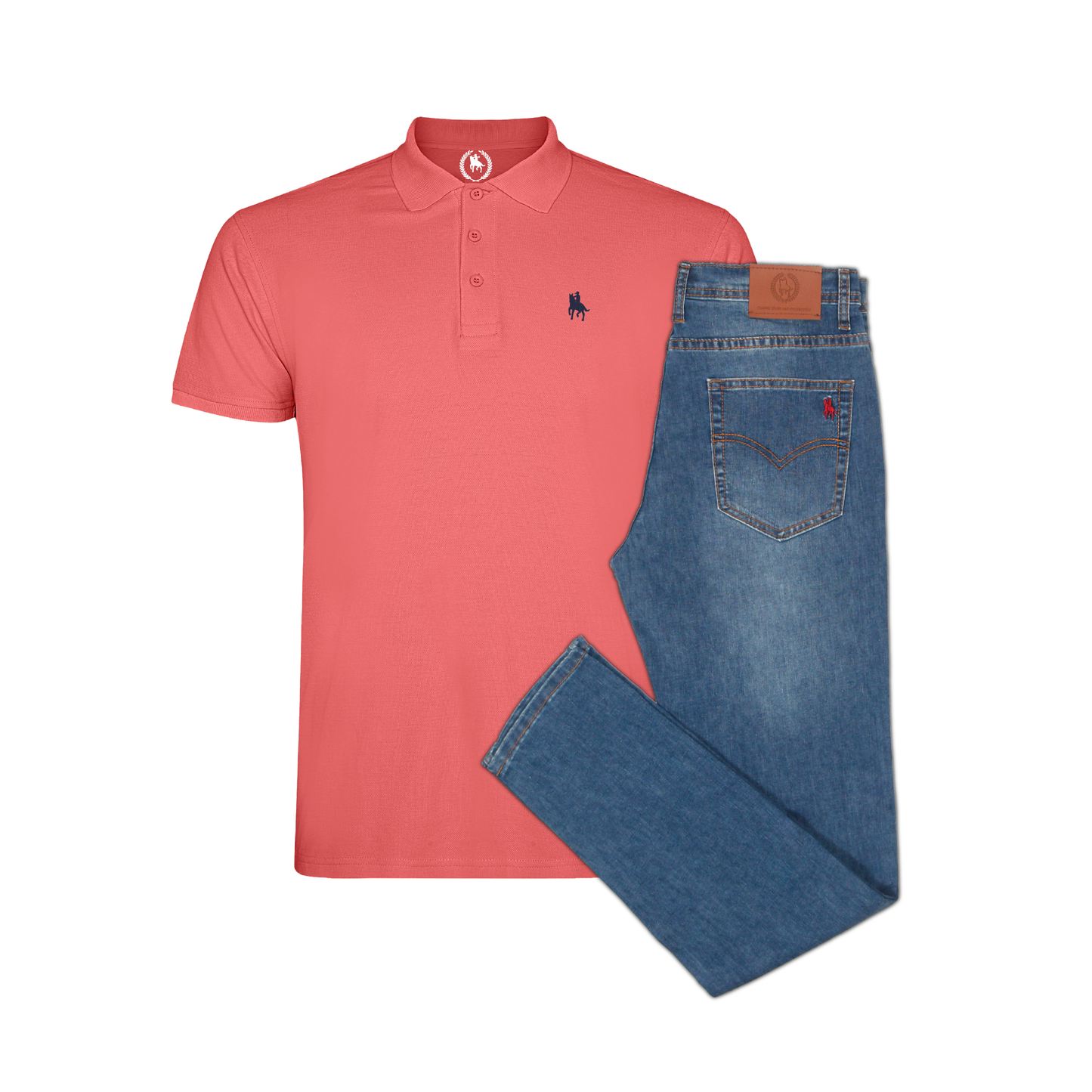 Conjunto Hombre Polo y Vaquero Claro Ibiza
