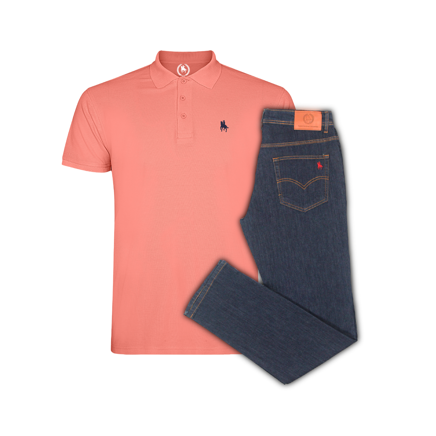 Conjunto Hombre Polo y Vaquero Oscuro Valencia