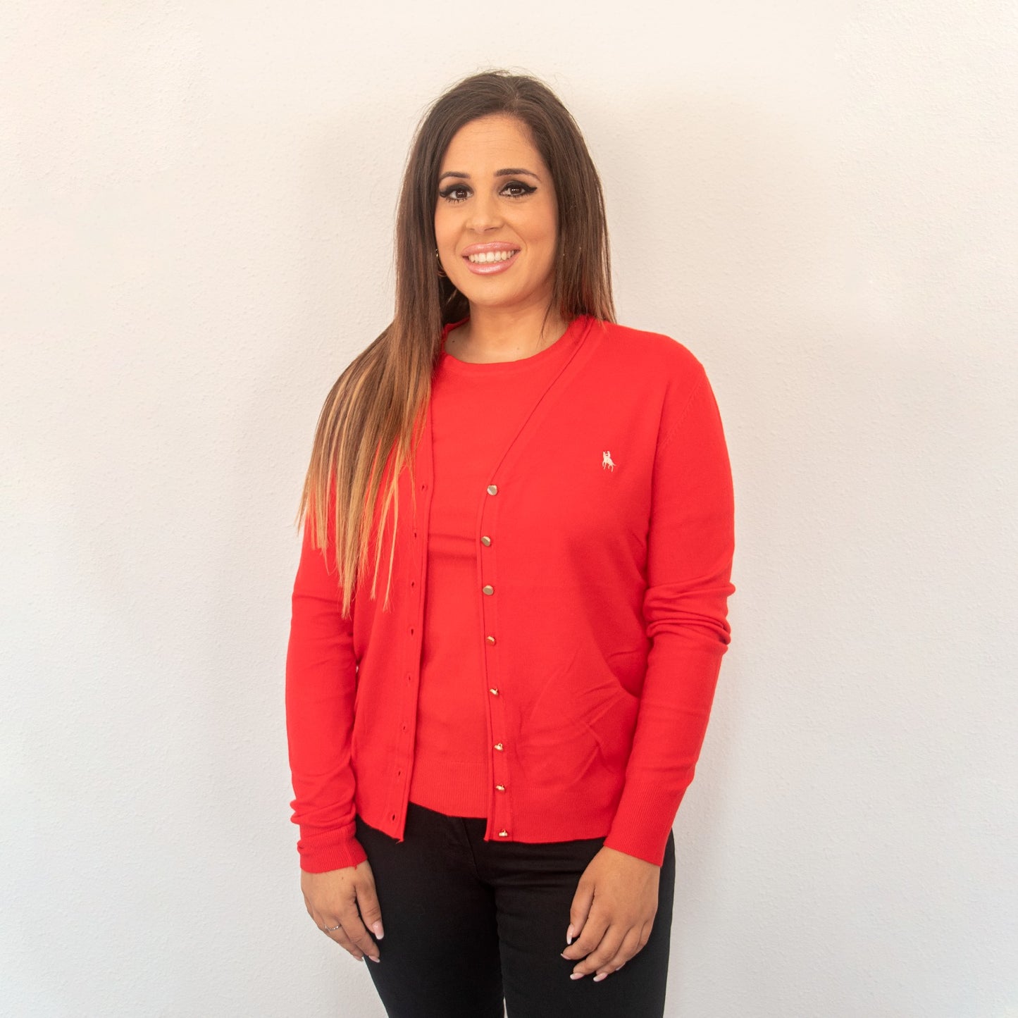 Conjunto jersey manga corta con rebeca