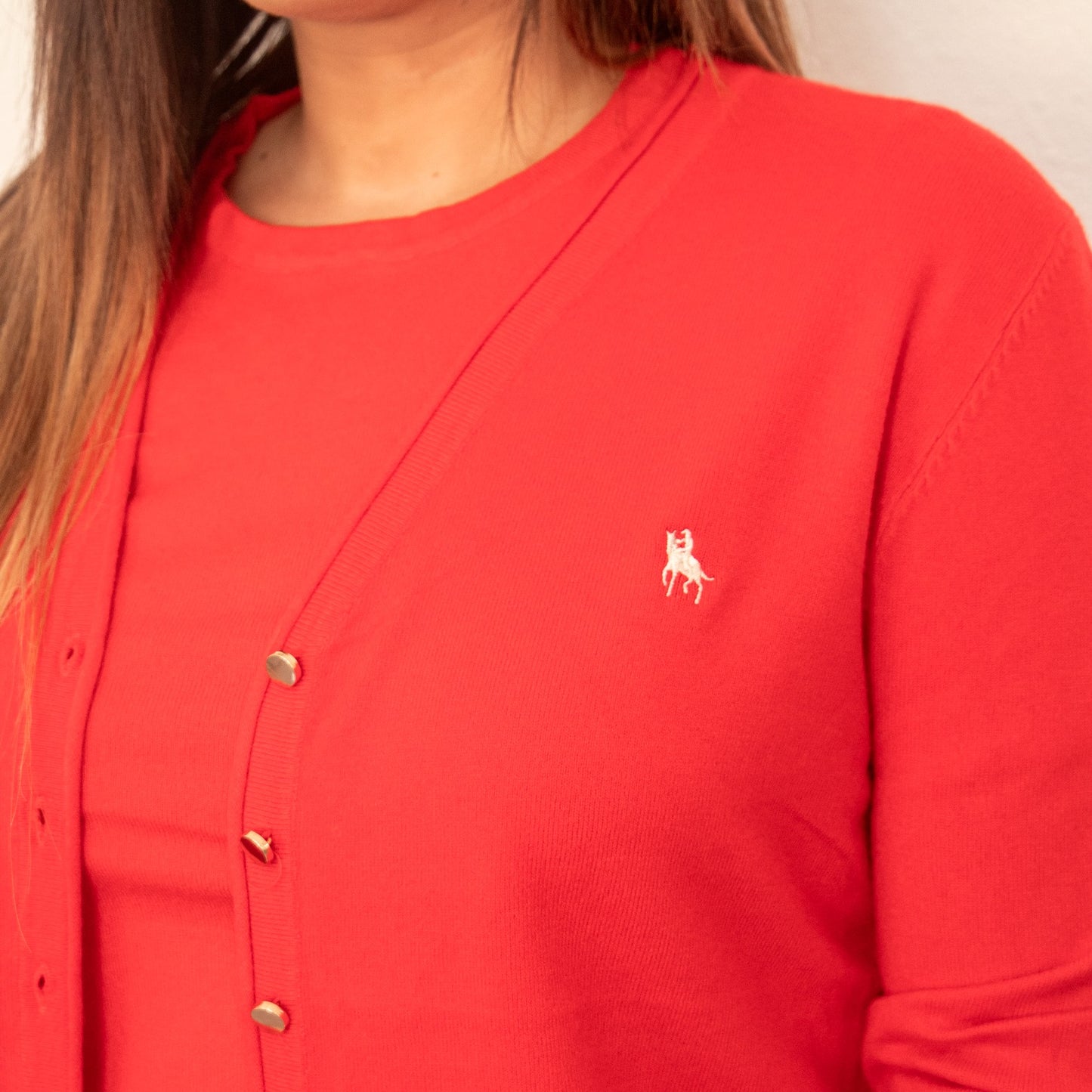 Conjunto jersey manga corta con rebeca