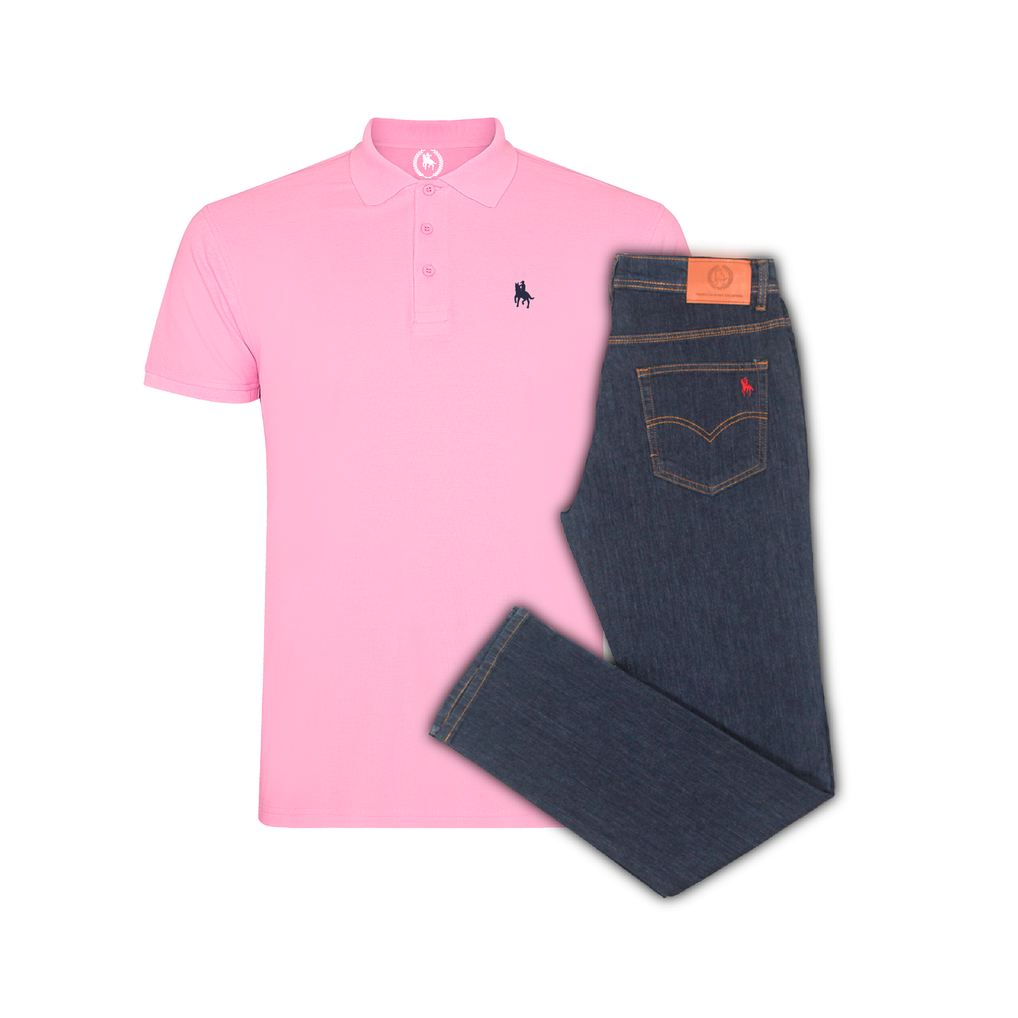 Conjunto Hombre Polo y Vaquero Oscuro Valencia