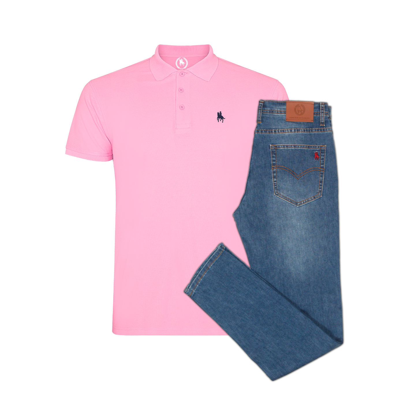 Conjunto Hombre Polo y Vaquero Claro Ibiza