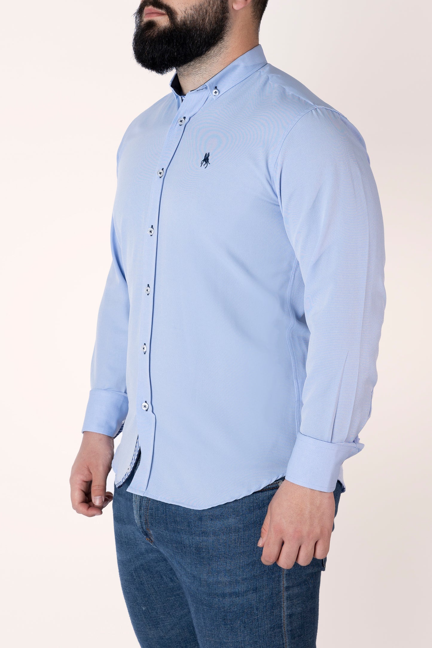 Camisa lisa celeste