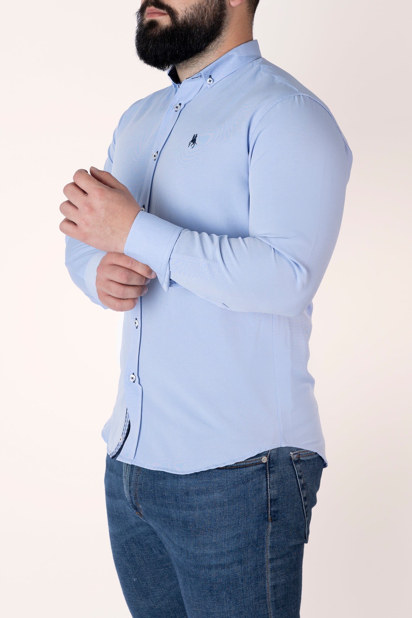 Camisa lisa celeste