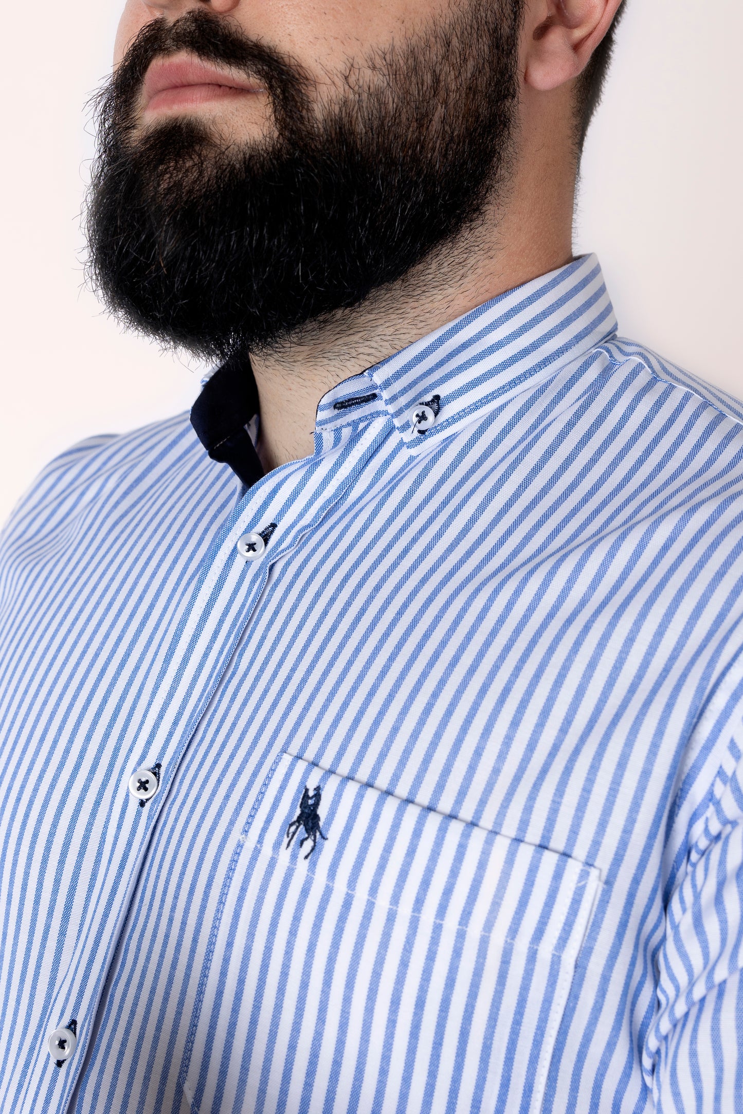 Camisa rayas azul marino