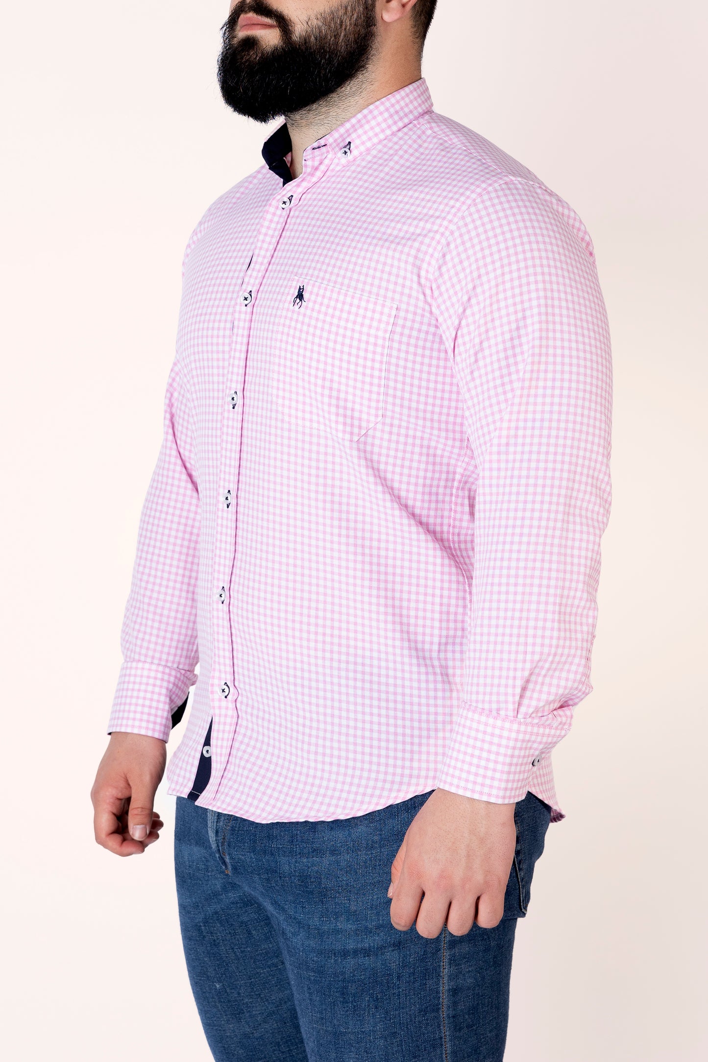 Camisa cuadros rosa