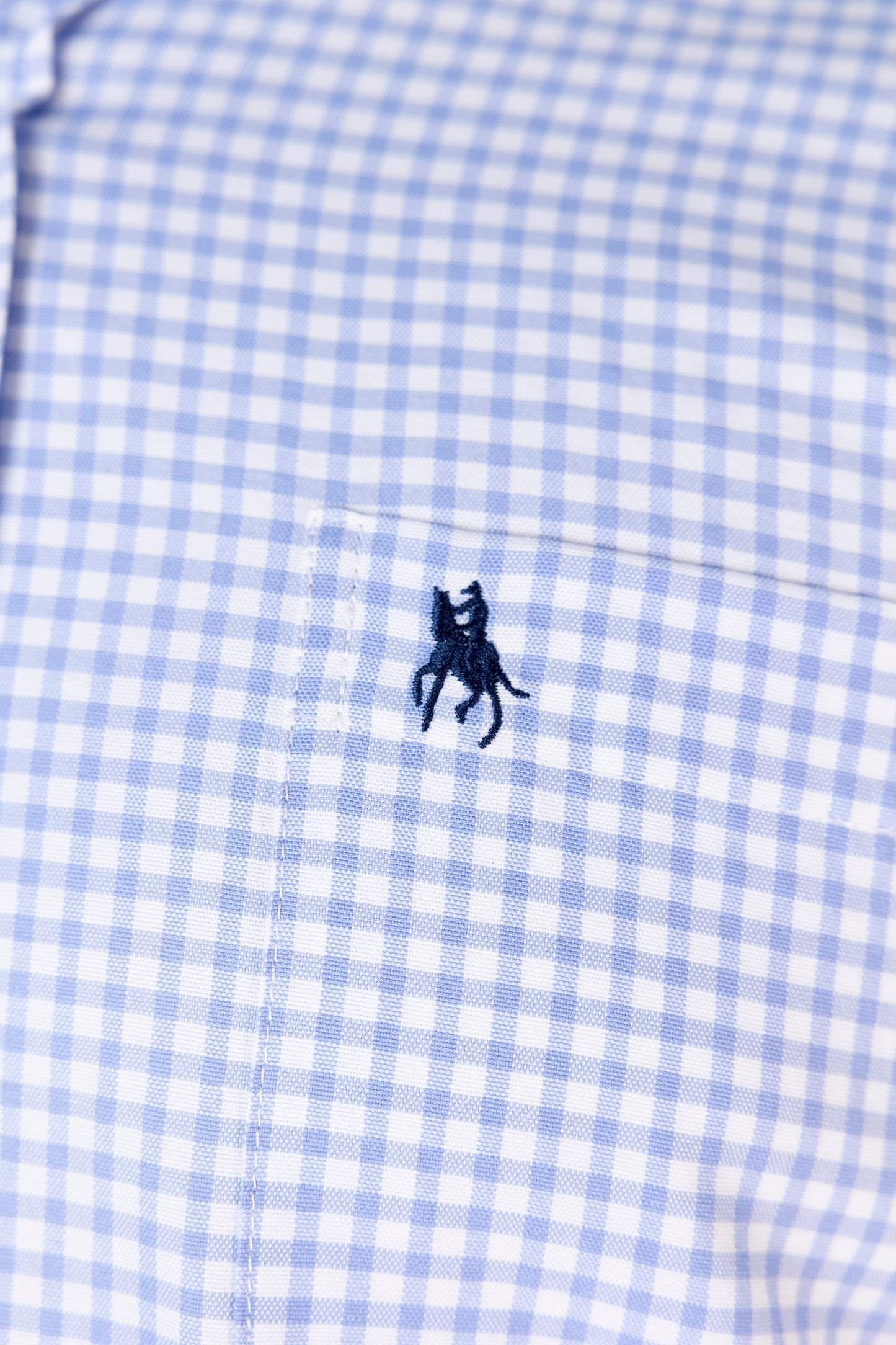 Camisa cuadros celeste