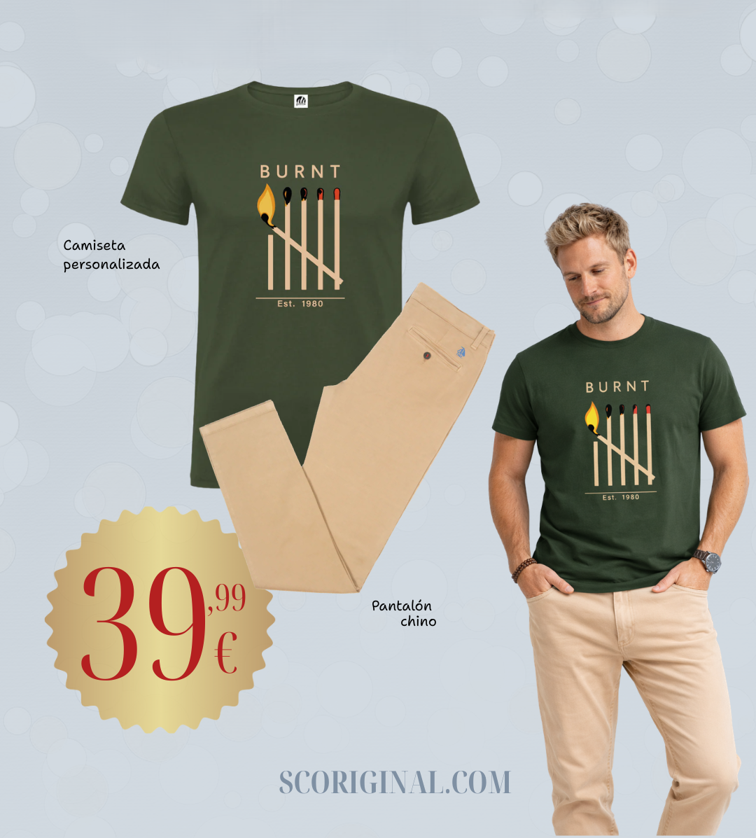 Conjunto 4 camiseta y pantalón