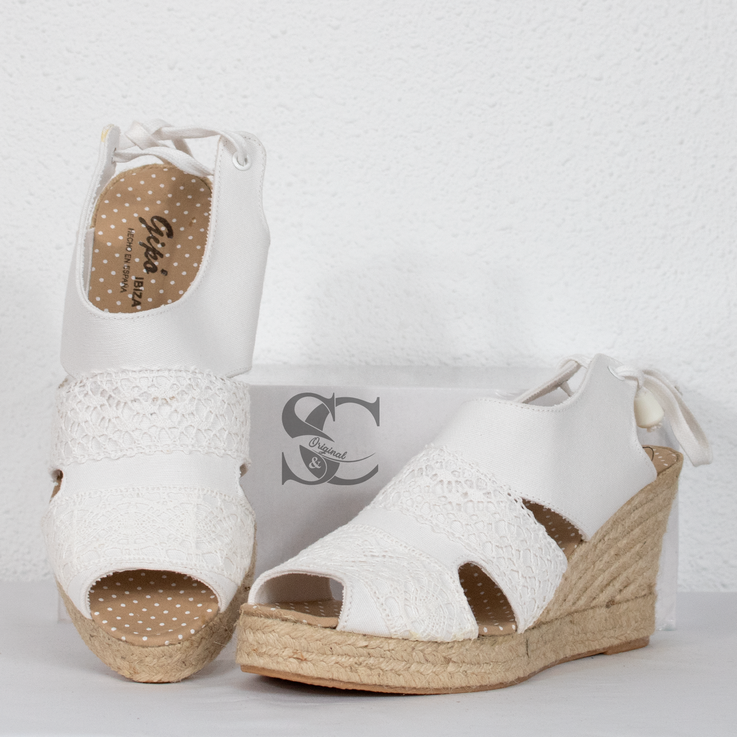 Sandalias cerradas de cuña colección Ibiza