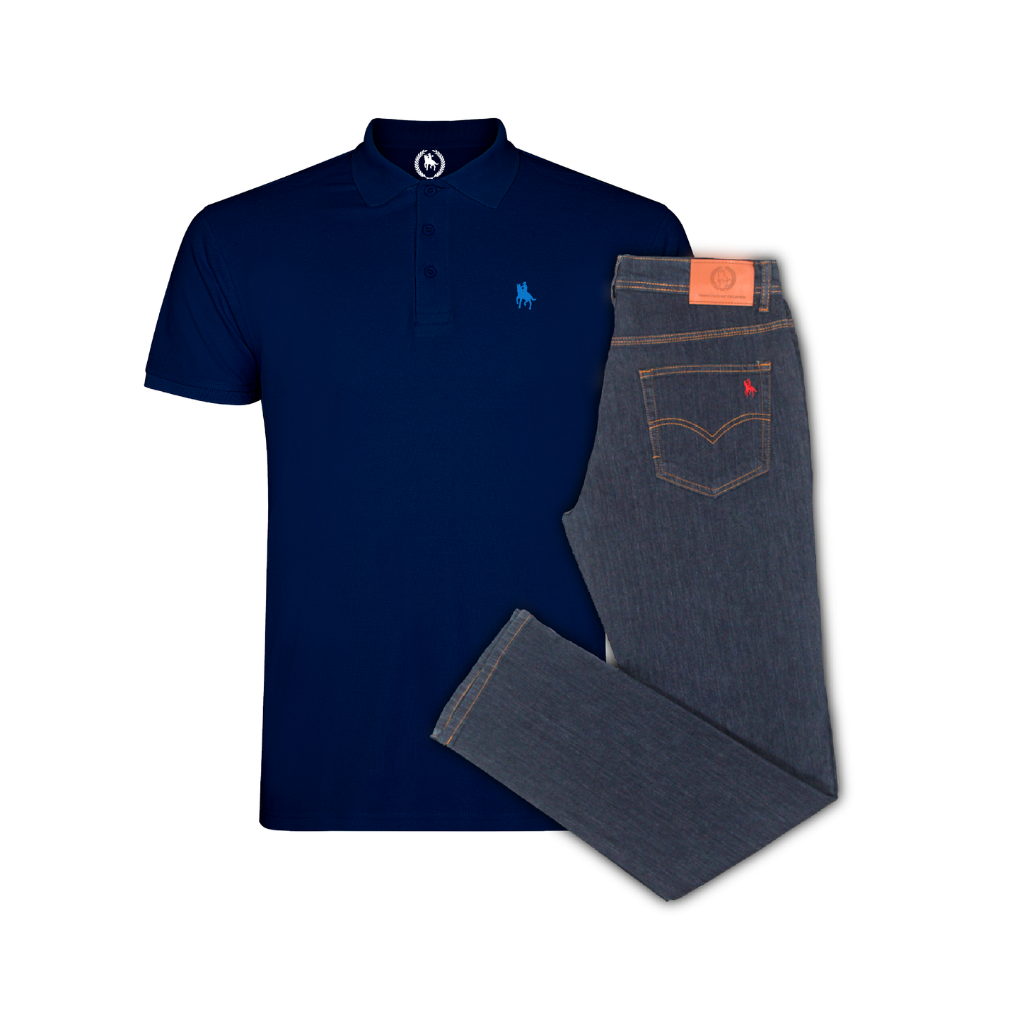 Conjunto Hombre Polo y Vaquero Oscuro Valencia