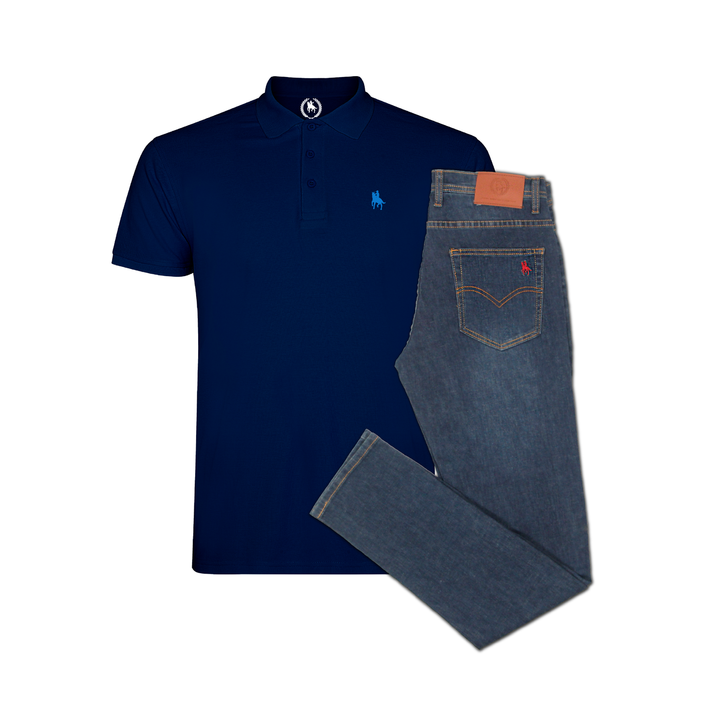 Conjunto Hombre Polo y Vaquero Medio Ibiza