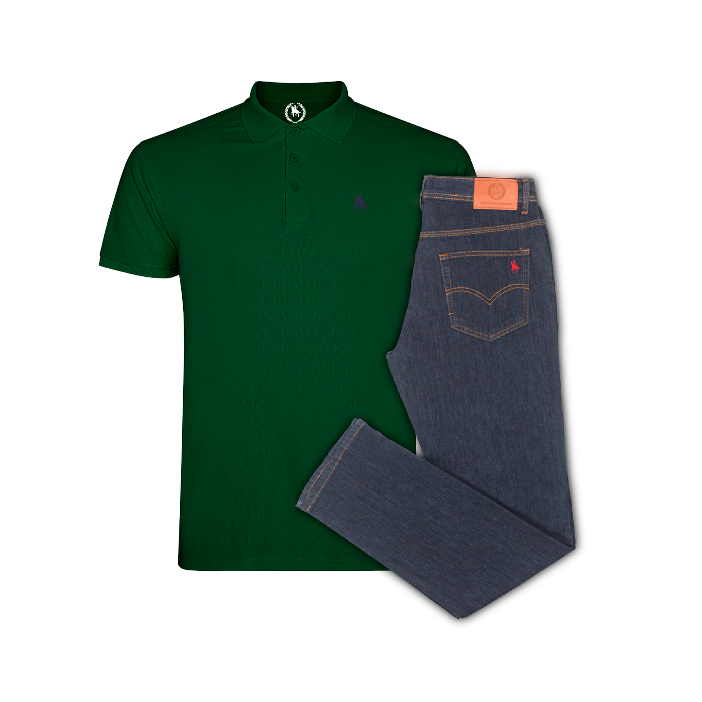 Conjunto Hombre Polo y Vaquero Oscuro Valencia