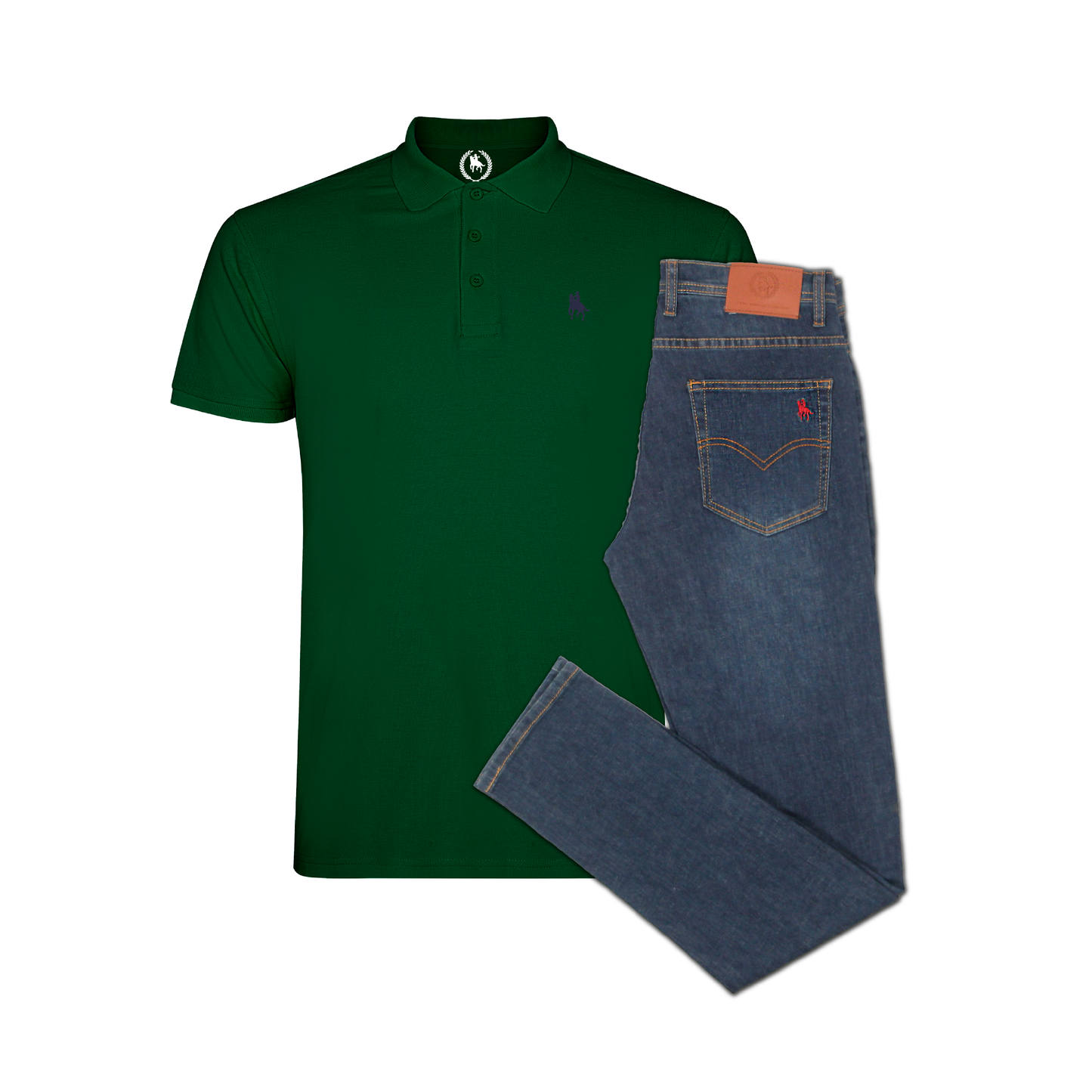 Conjunto Hombre Polo y Vaquero Medio Ibiza