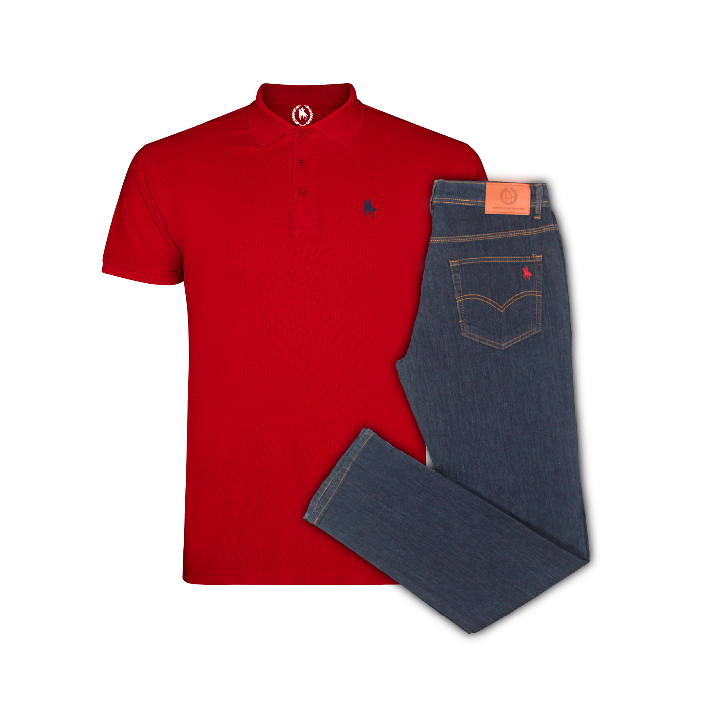 Conjunto Hombre Polo y Vaquero Oscuro Valencia