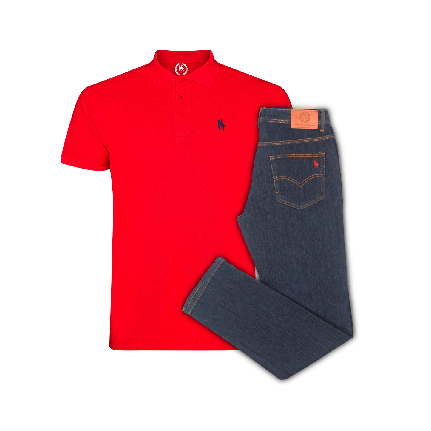 Conjunto Hombre Polo y Vaquero Oscuro Valencia
