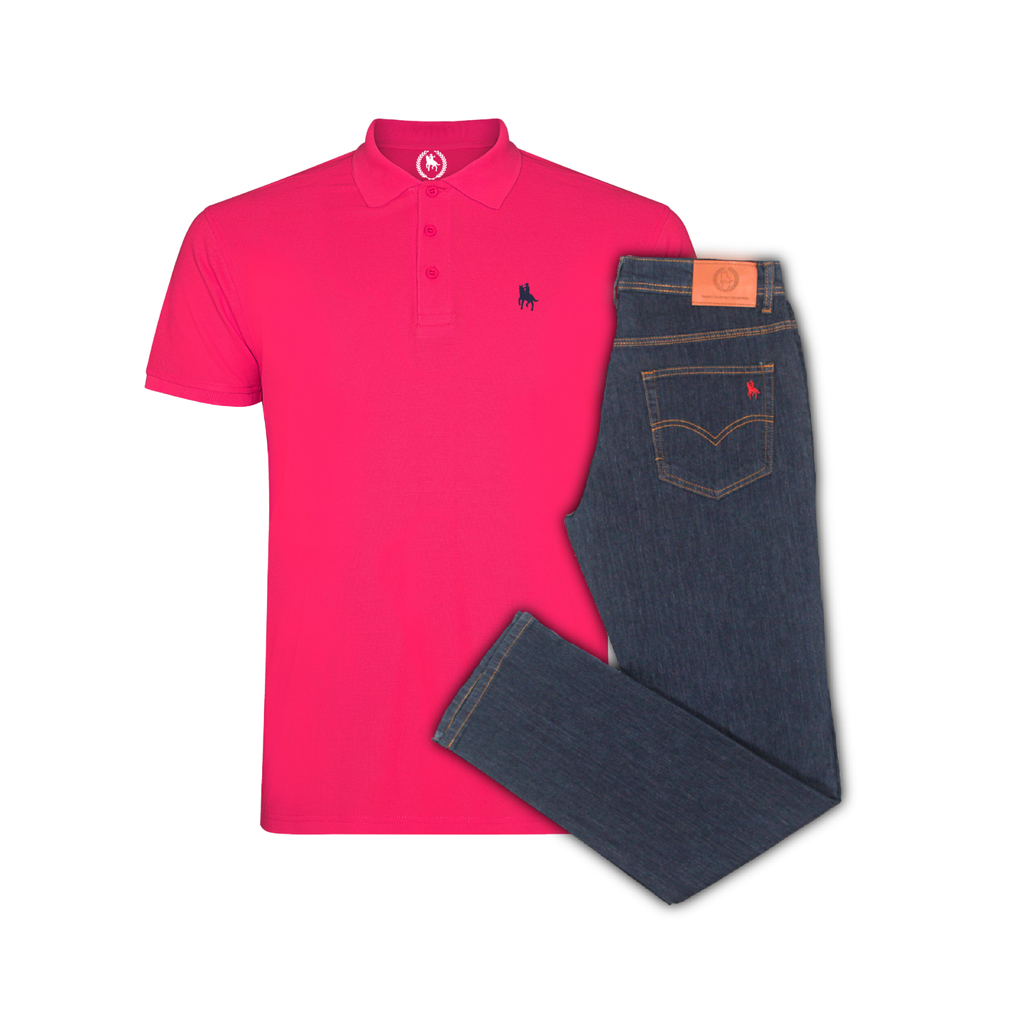Conjunto Hombre Polo y Vaquero Oscuro Valencia