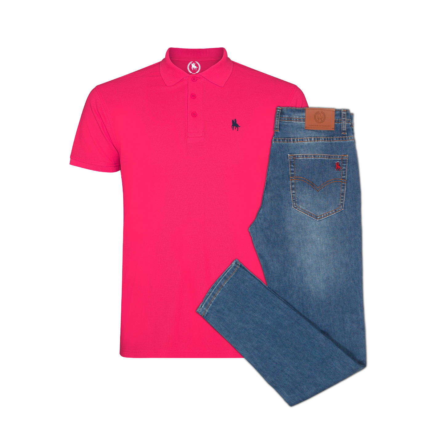 Conjunto Hombre Polo y Vaquero Claro Ibiza