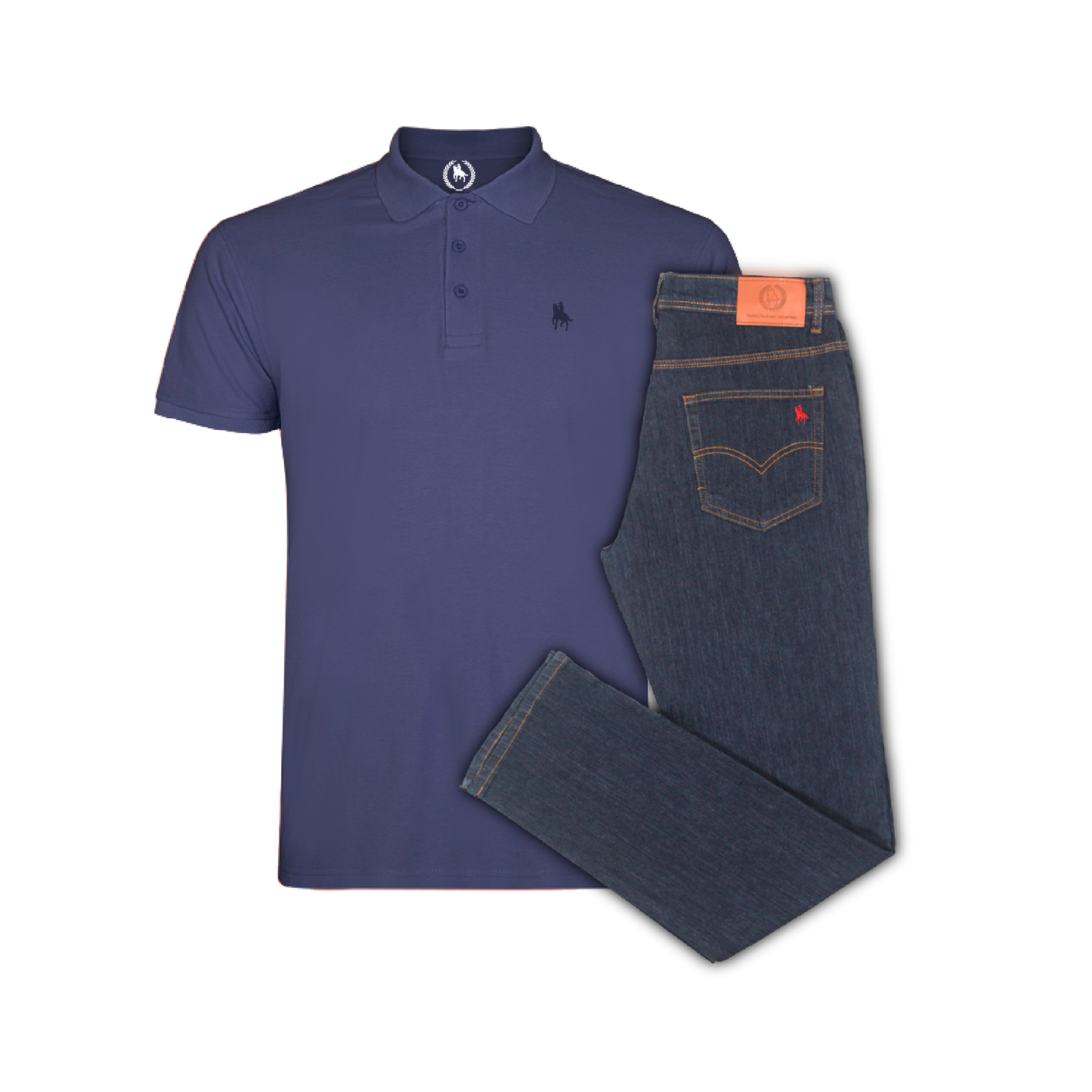 Conjunto Hombre Polo y Vaquero Oscuro Valencia