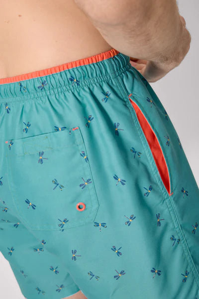 Bañador medio estampado libélulas Ysabel Mora