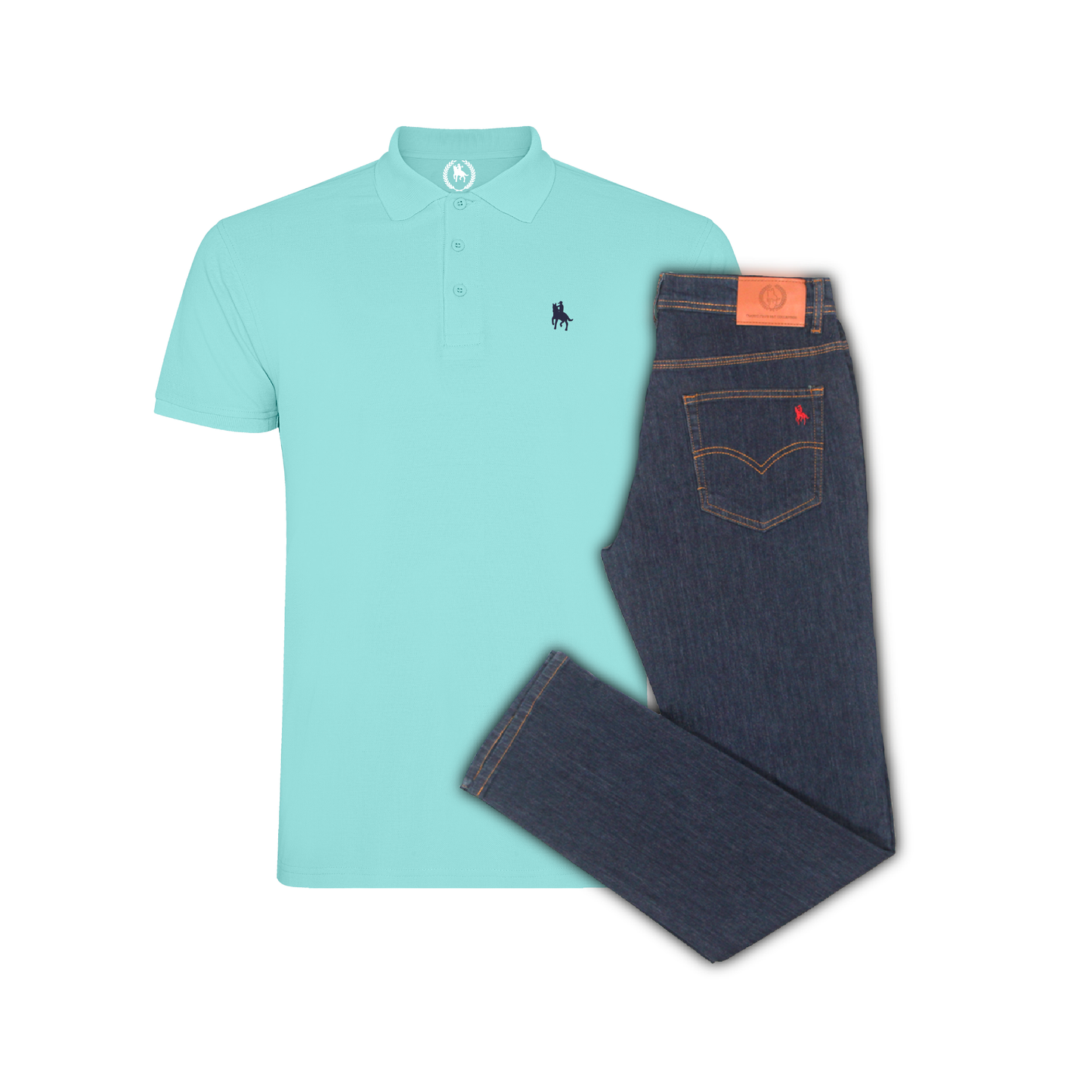 Conjunto Hombre Polo y Vaquero Oscuro Valencia