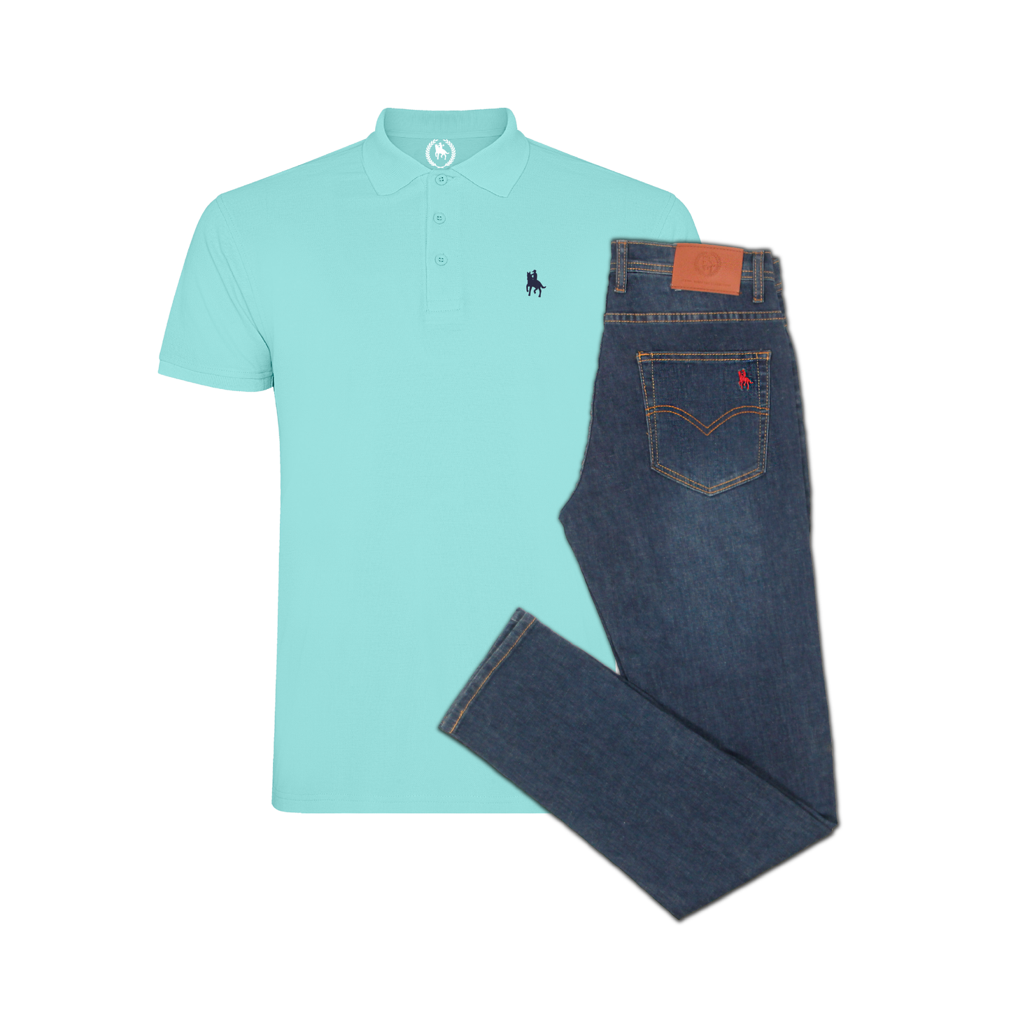Conjunto Hombre Polo y Vaquero Medio Ibiza