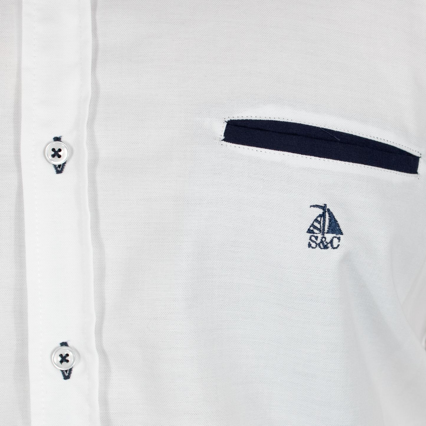 Camisa Hombre Manga Larga Blanca Lisa