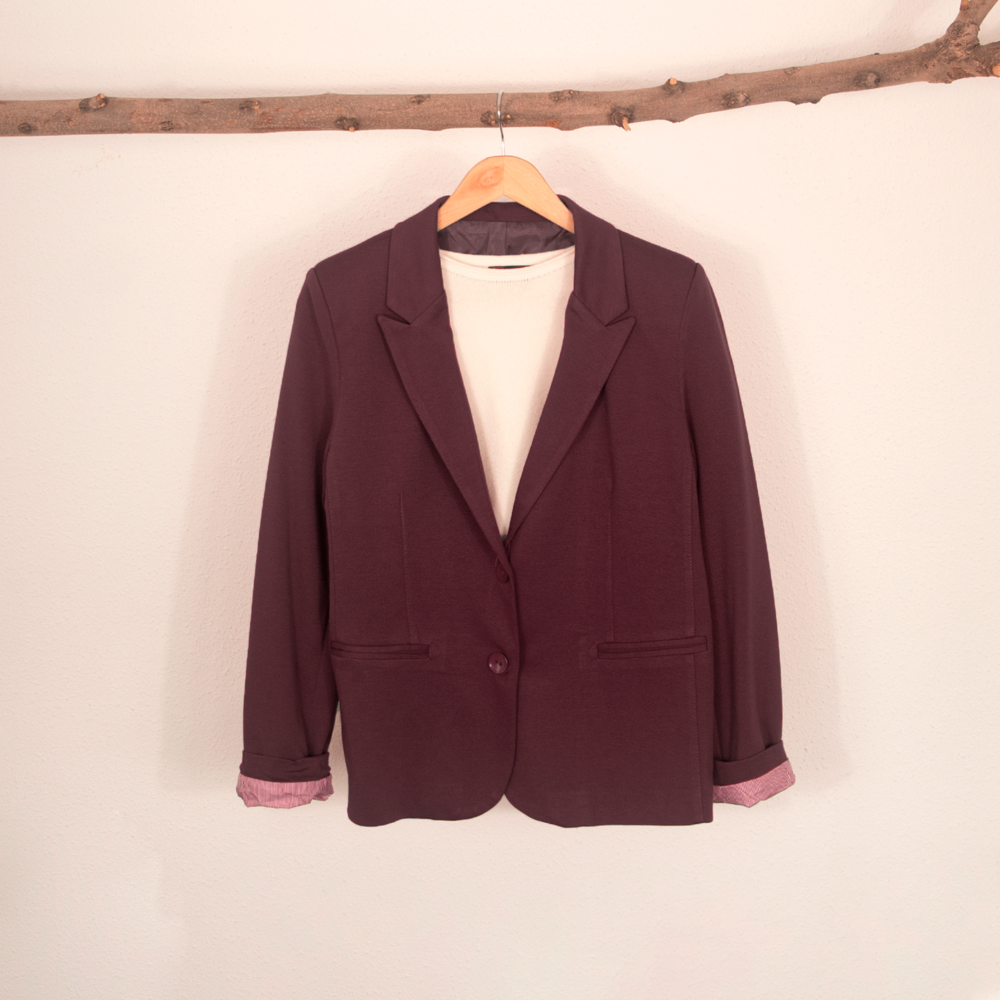Blazer Burdeos