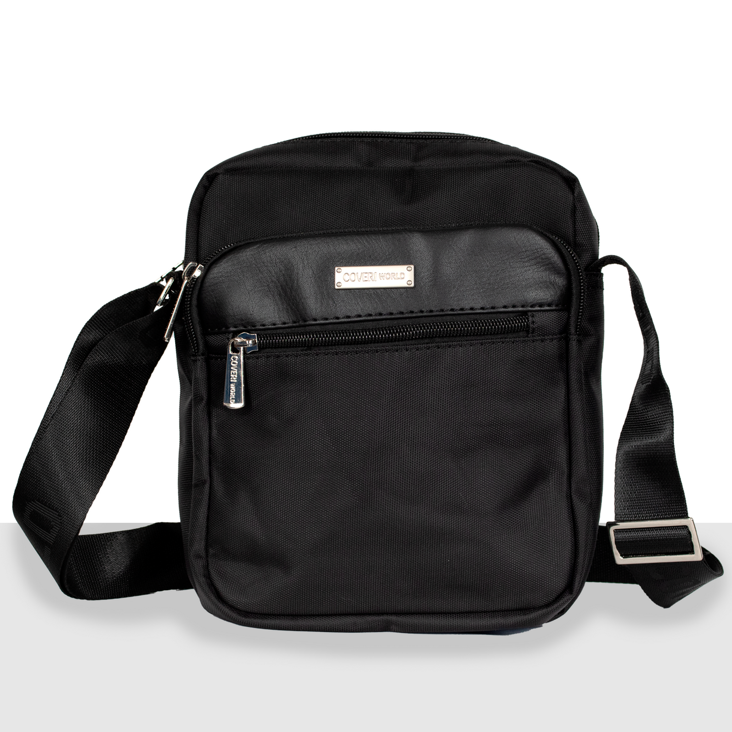 Bandolera hombre negro tela