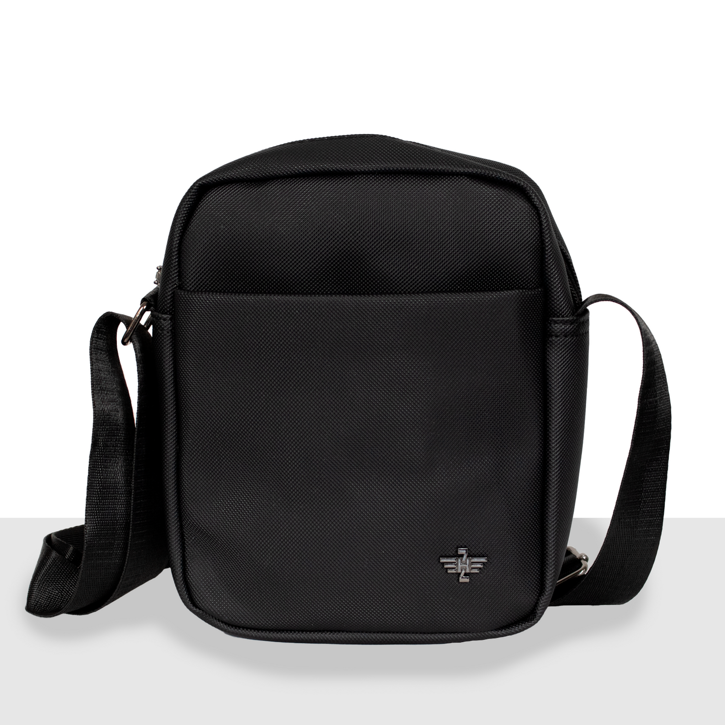 Bandolera hombre negro tela