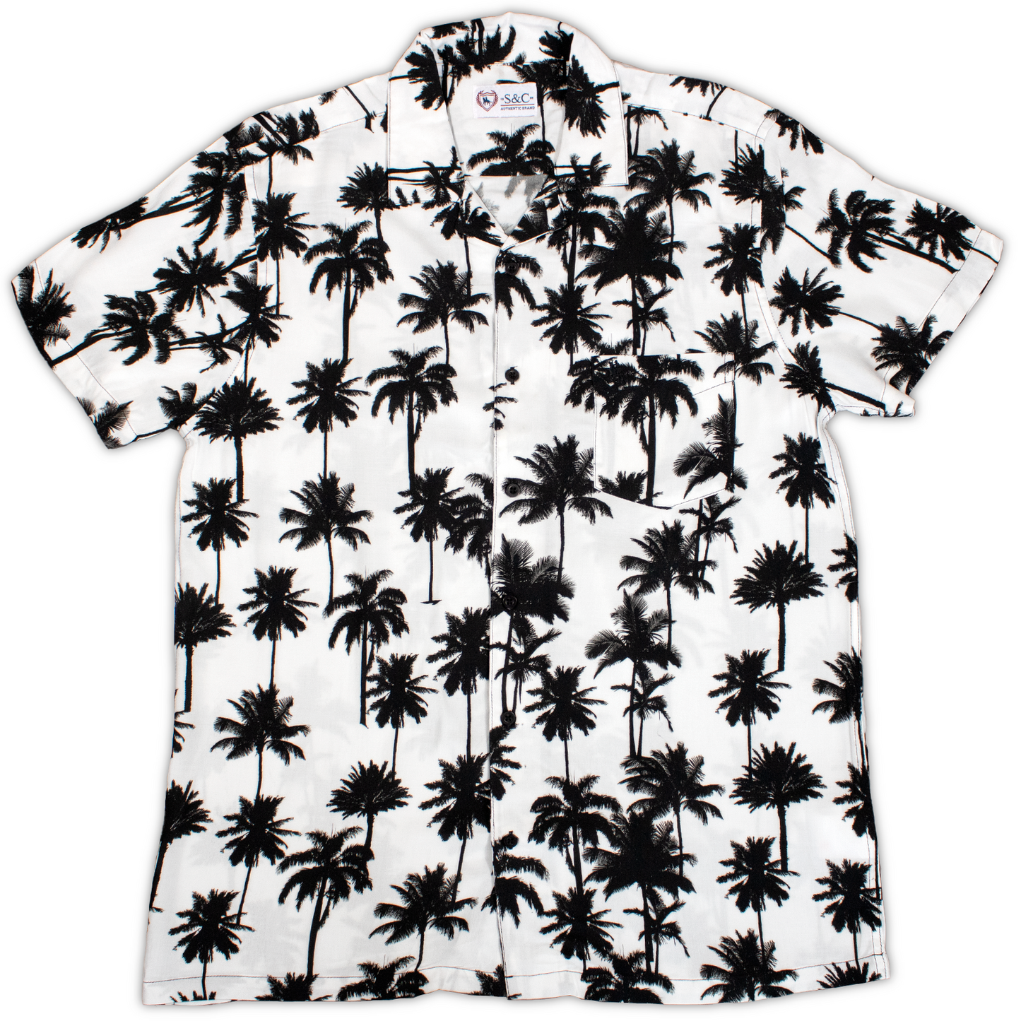 Camisa estampado palmeras
