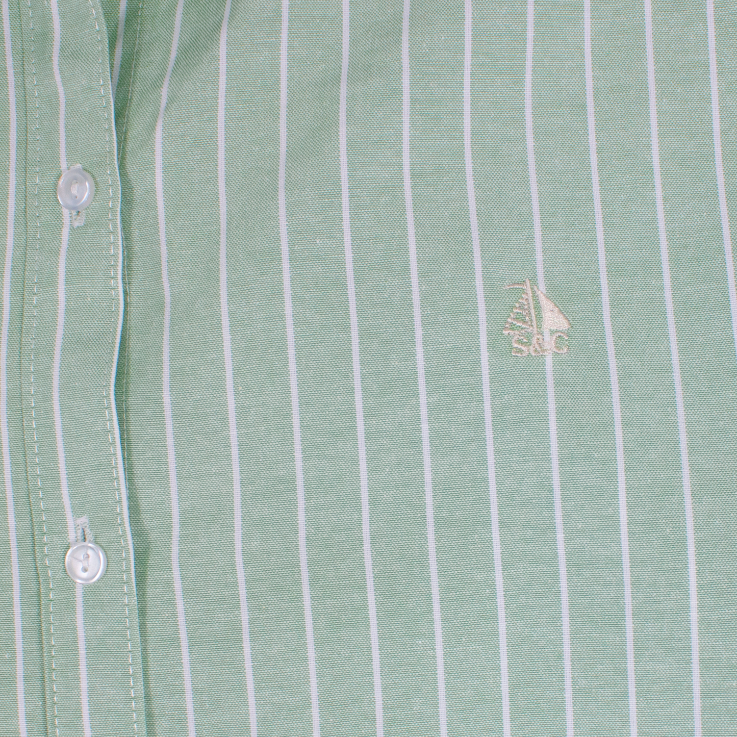 Camisa oversize de mujer Verde Rayas