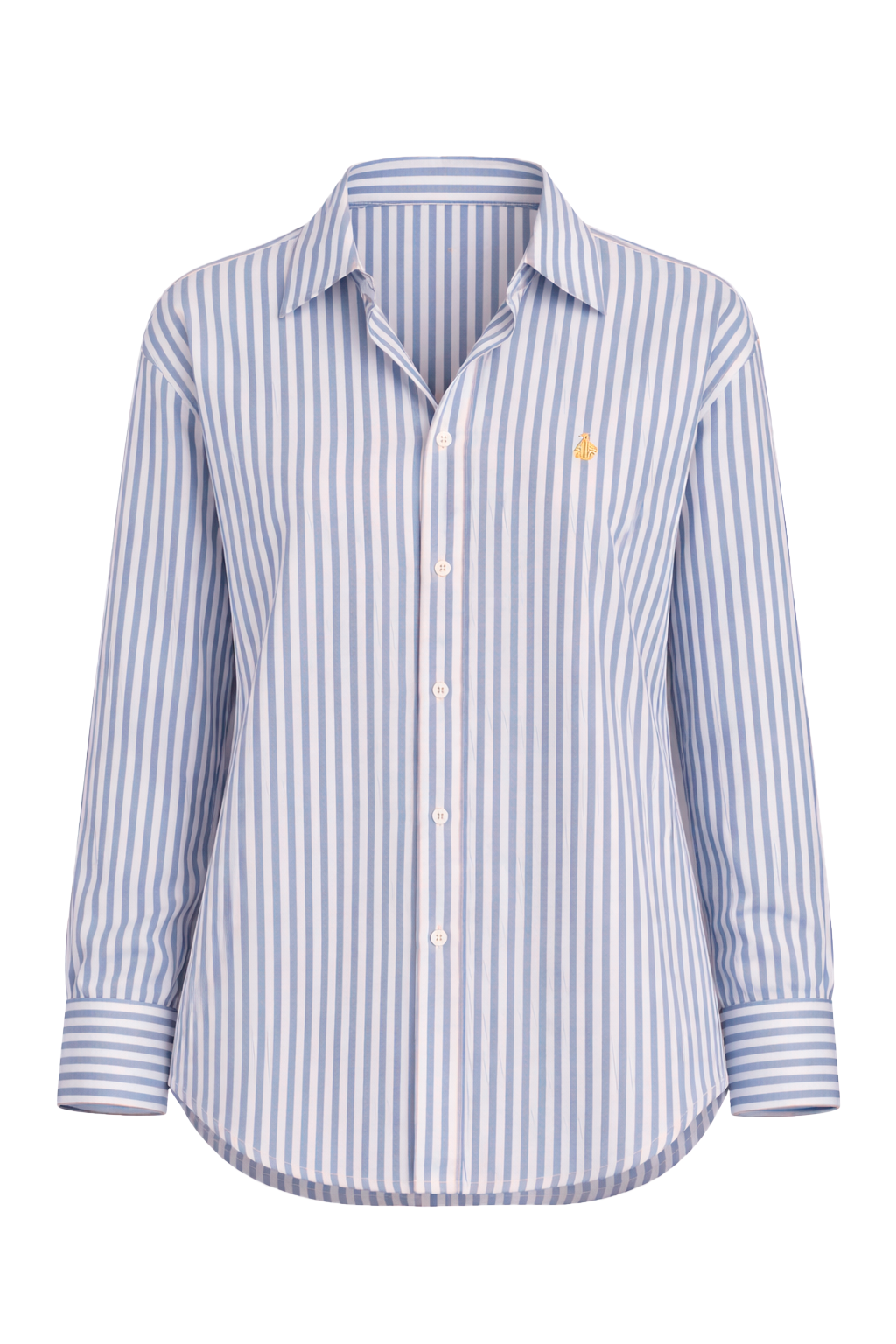 Camisa beige rayas oversice