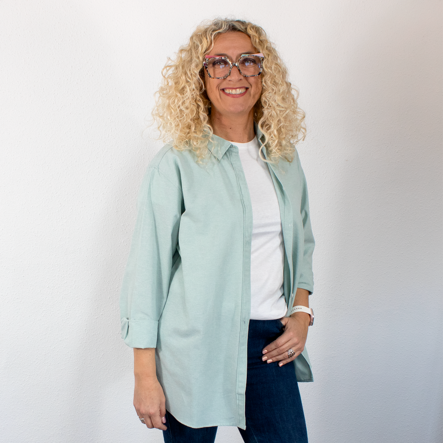 Camisa oversize de mujer Verde