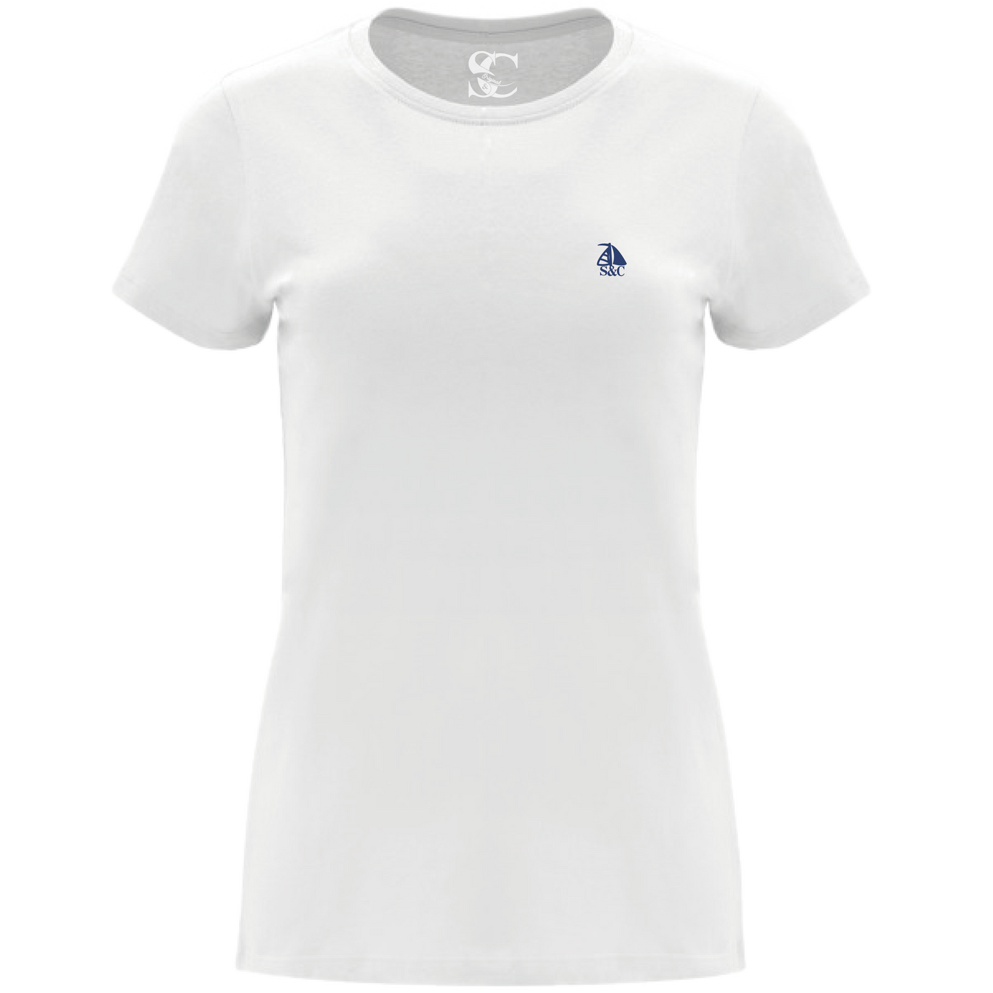 Camiseta manga corta cuello redondo Blanca