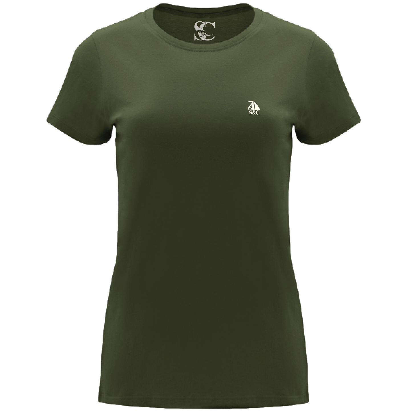 Camiseta manga corta cuello redondo Verde Aventura