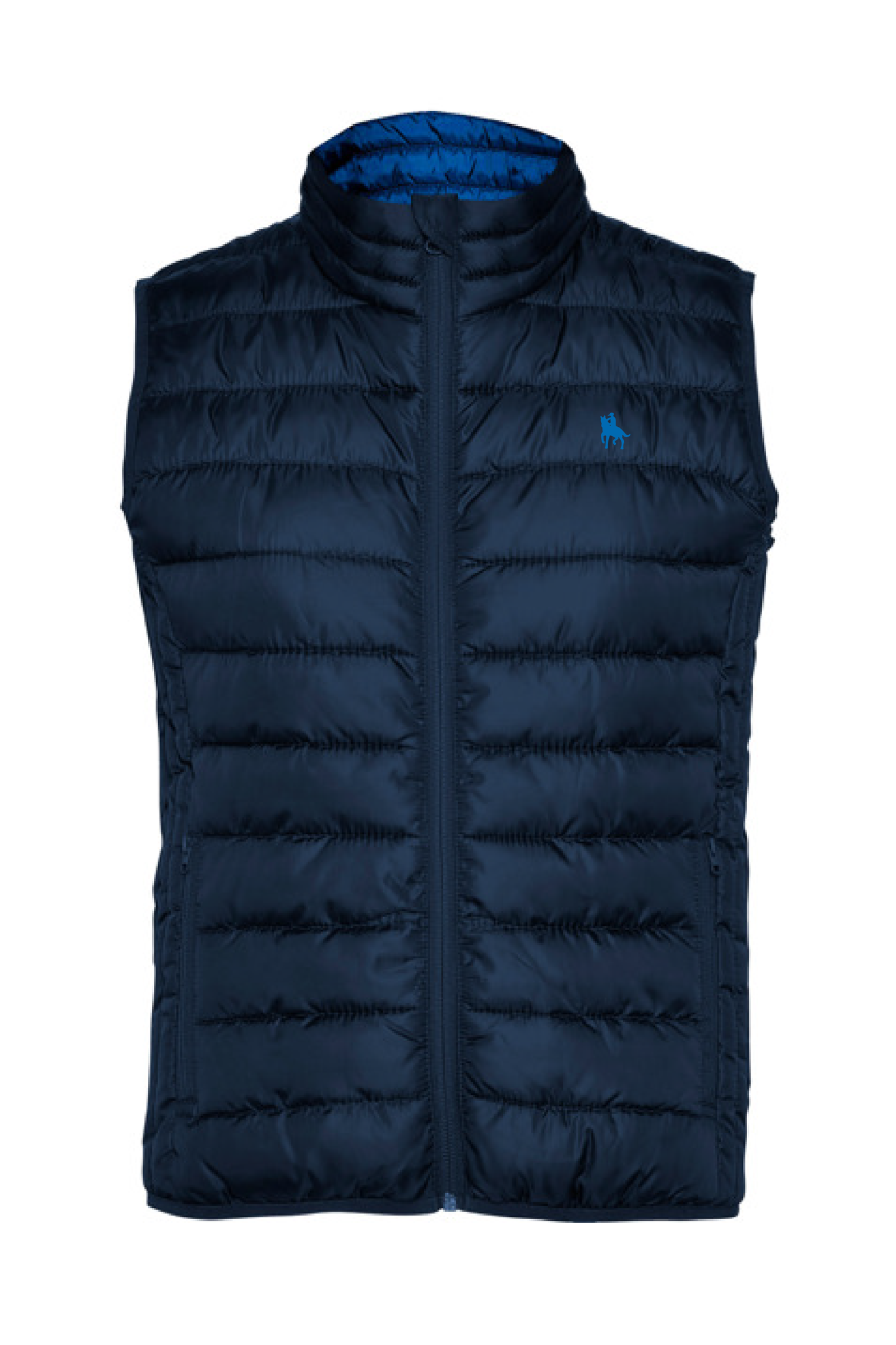 Chaleco azul marino acolchado mujer tacto pluma