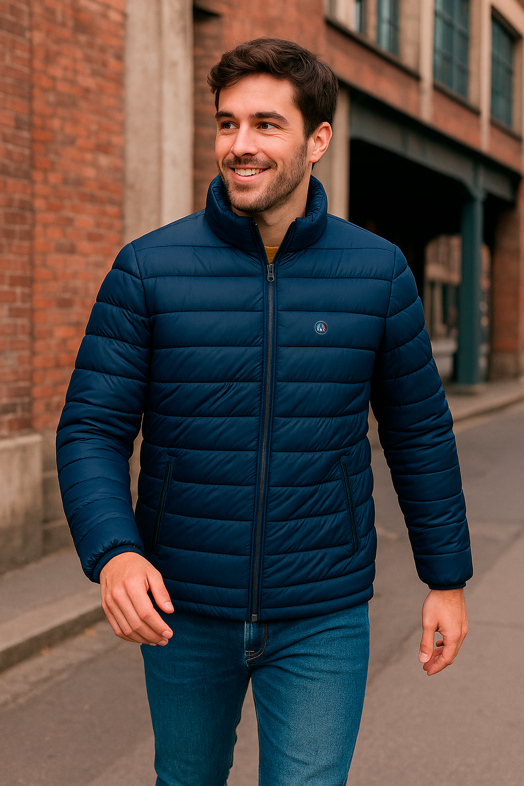Chaqueta LETUR acolchado de hombre marino