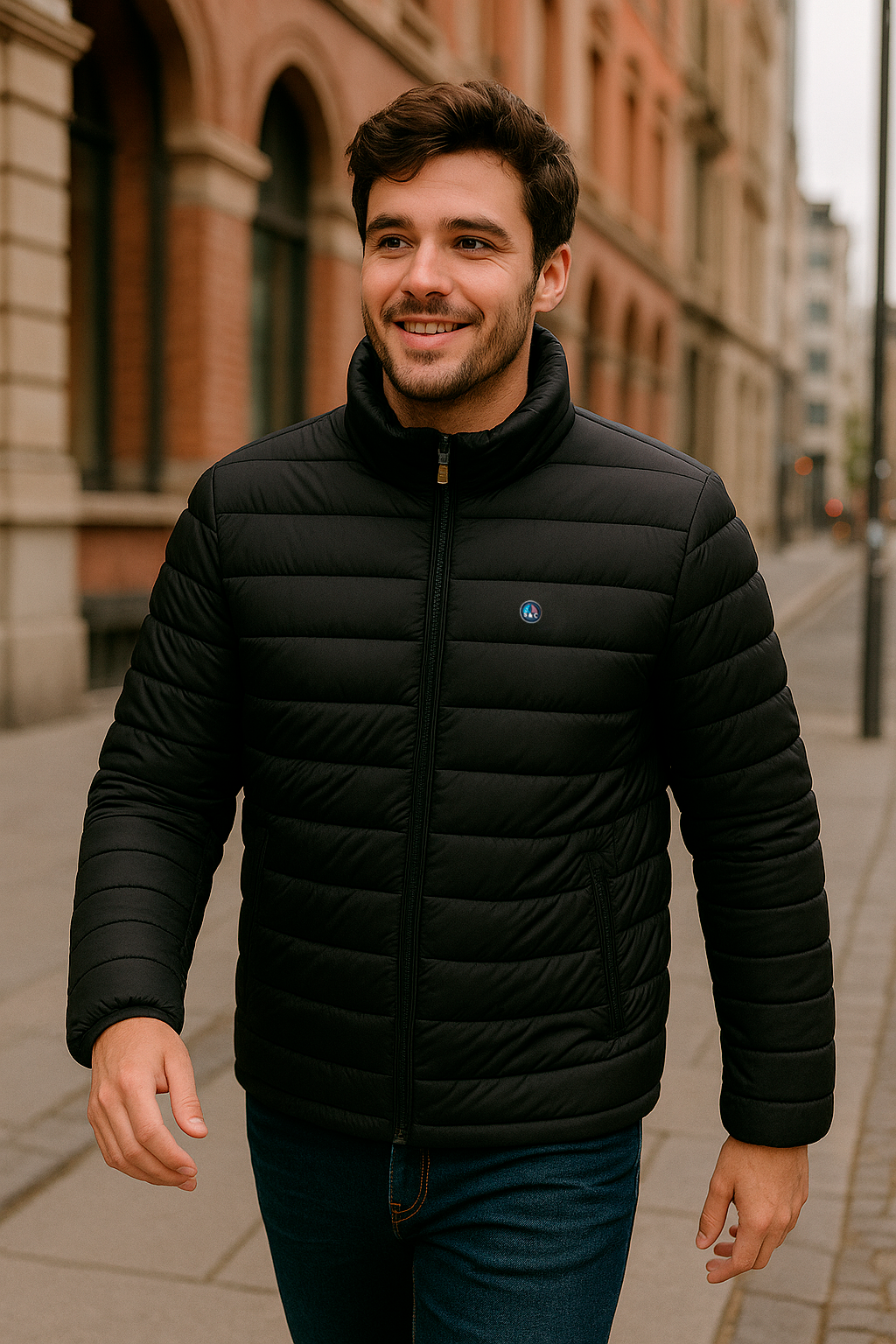 Chaqueta LETUR acolchado de hombre negro