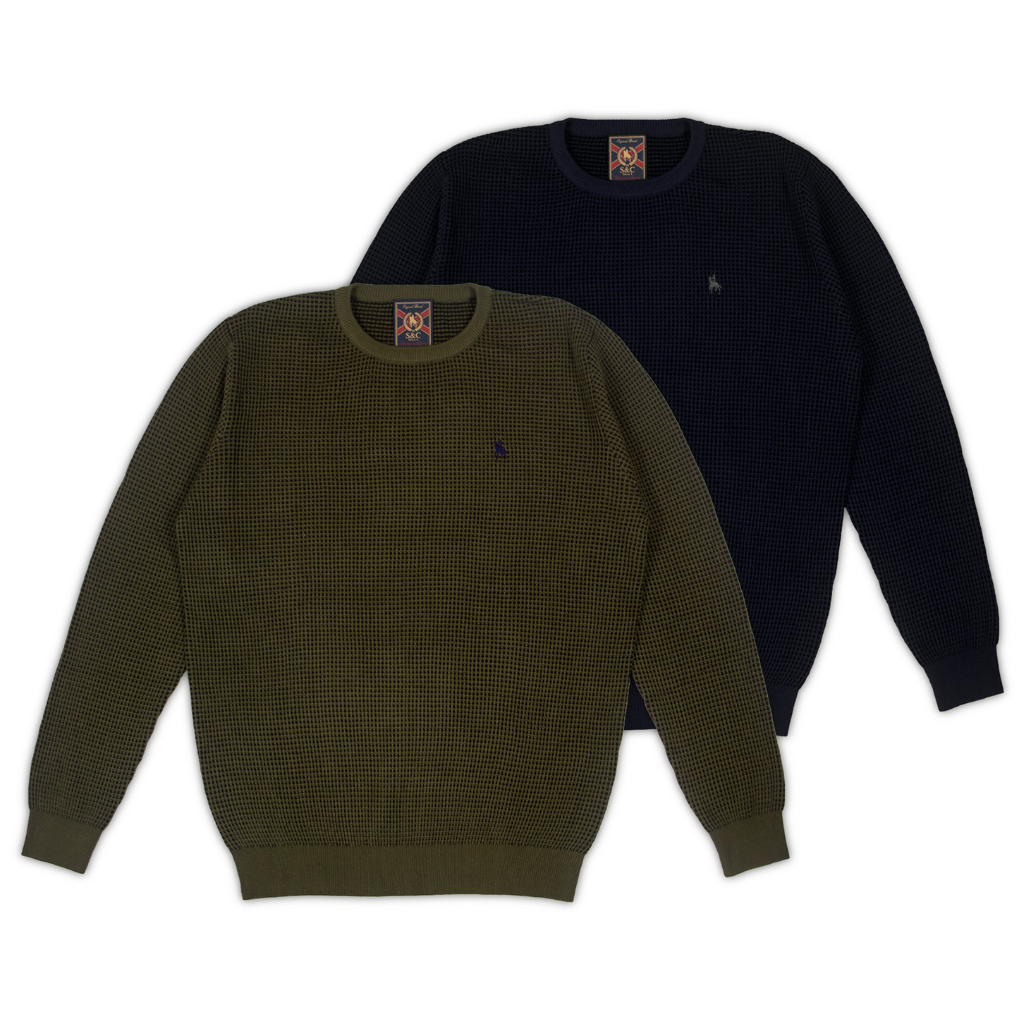 Jersey Hombre Punto Kaki con detalles Negros