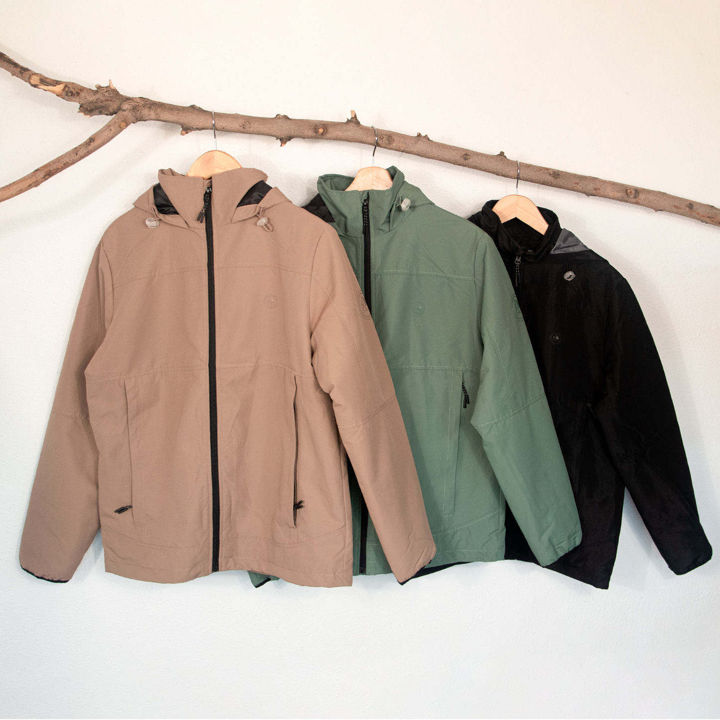 Chaqueta Hombre Marrón Con Capucha