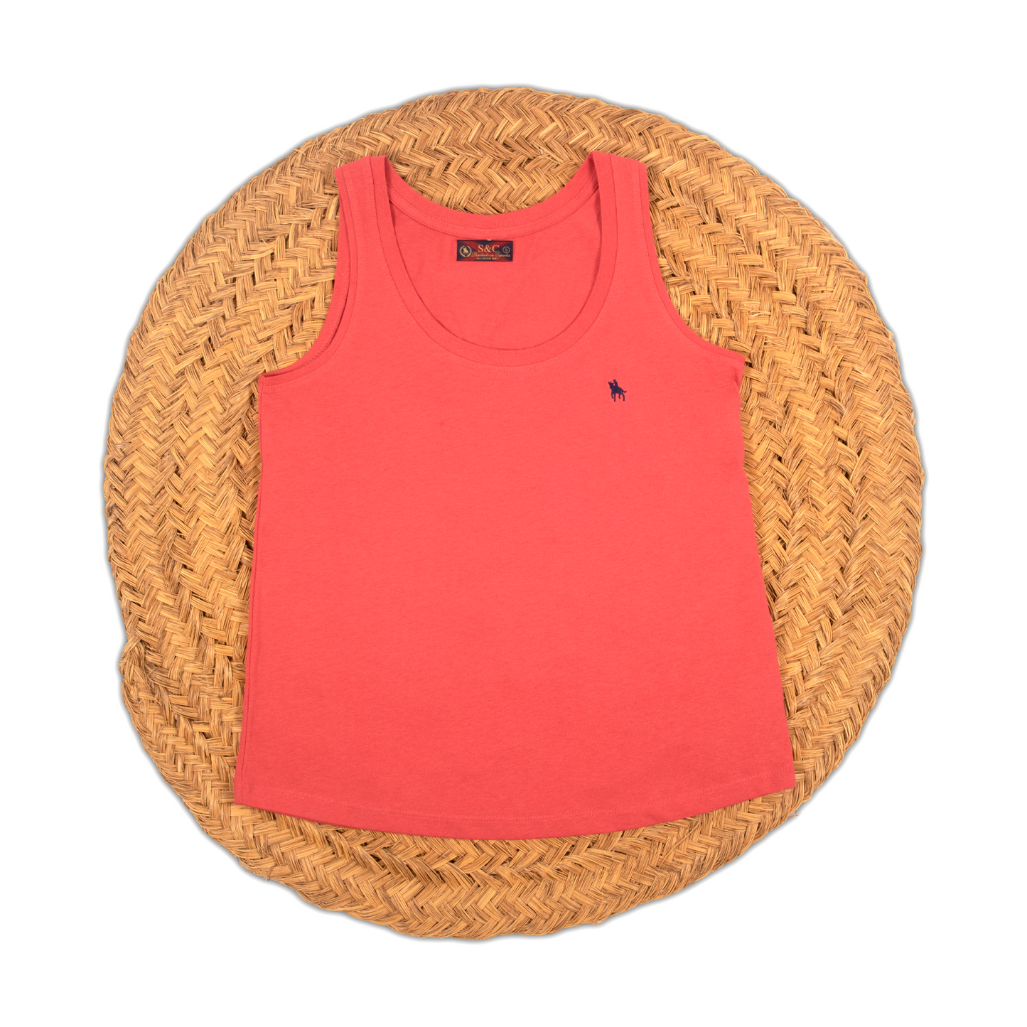 Camiseta de tirantes coral