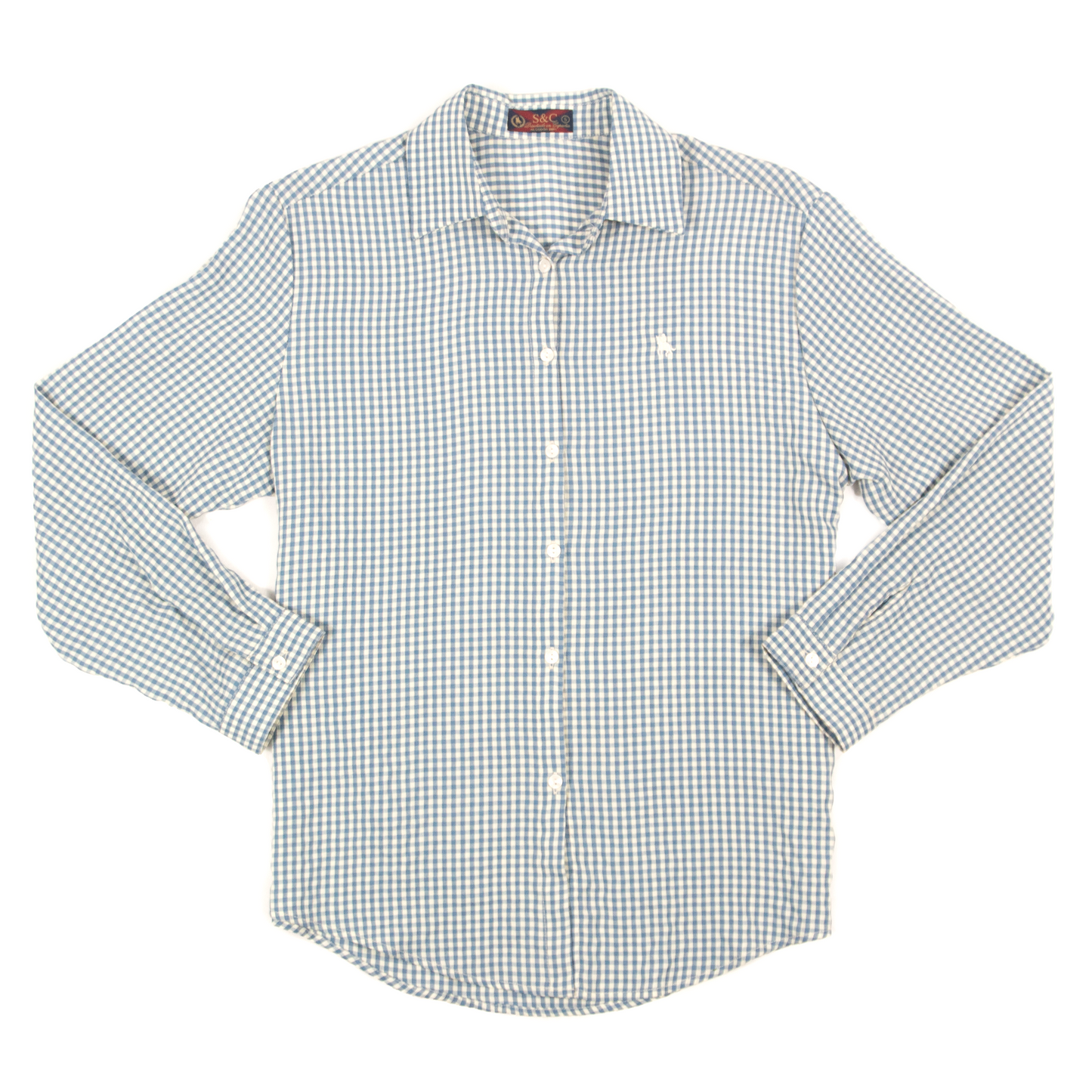 Camisa cuadros Vichy Celeste