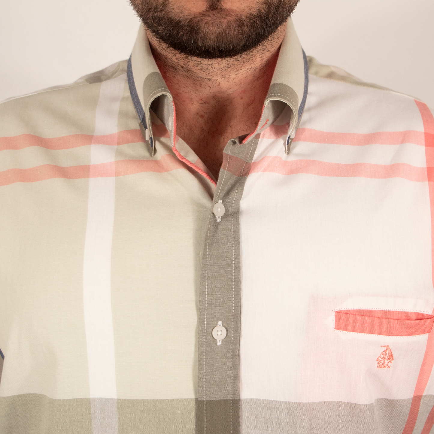 Camisa Hombre Manga Larga Cuadros y Rayas